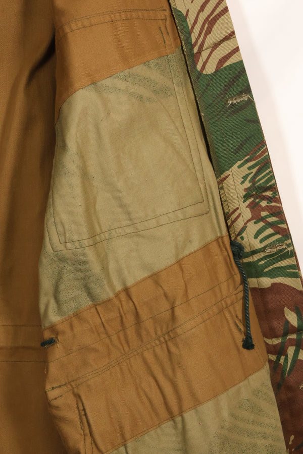 実物　ローデシア軍　ローデシア迷彩　4つポケット　ジャケット　退色あり　中古品
