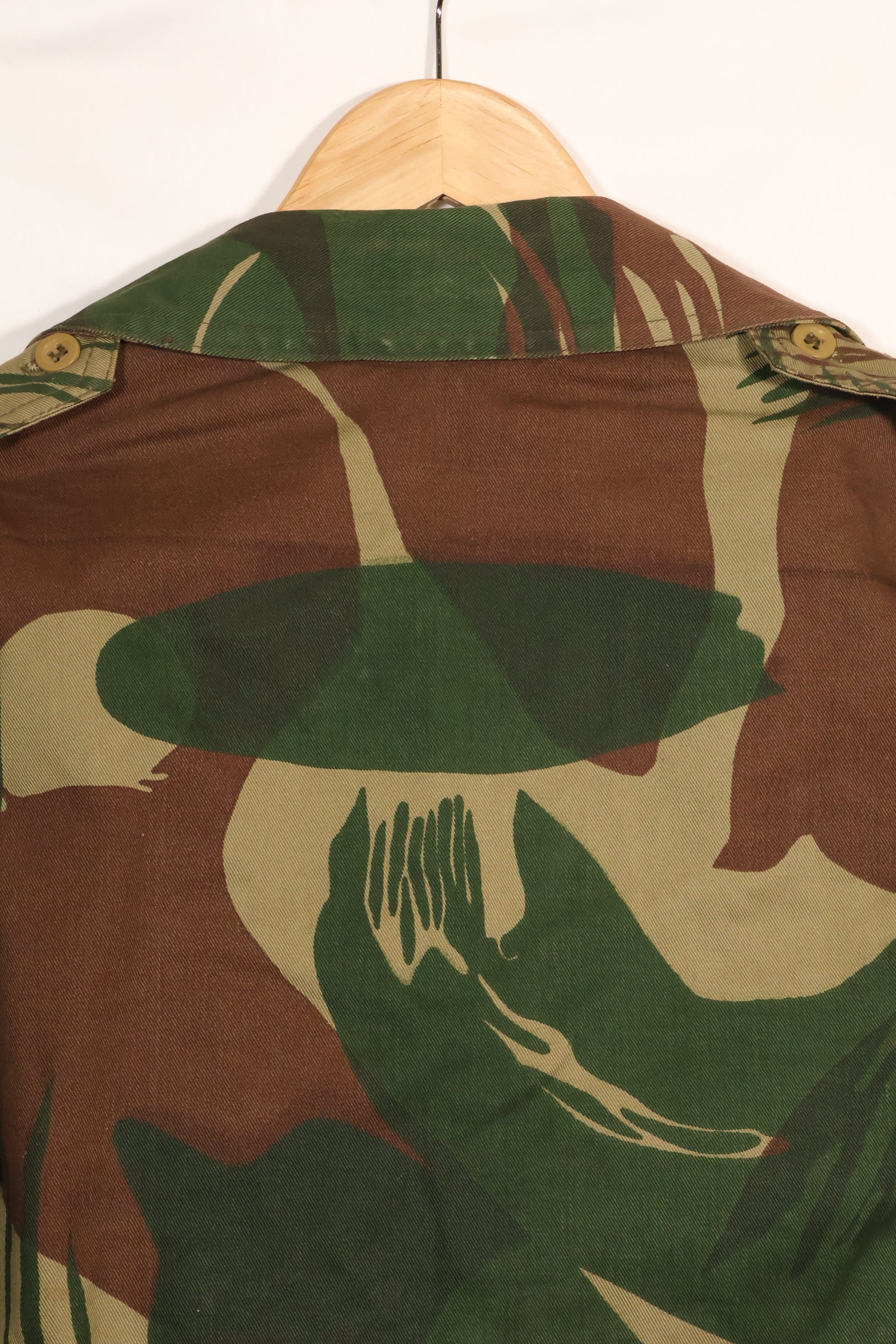 実物　ローデシア軍　ローデシア迷彩　4つポケット　ジャケット　退色あり　中古品