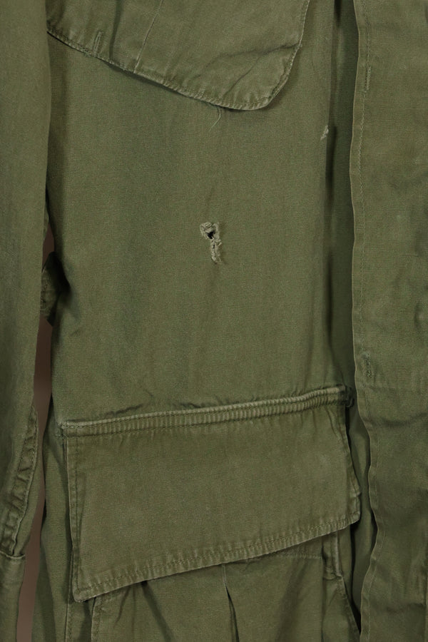 Estimated circa 1965 S-R 2nd Model Jungle Fatigue Jacket, used with holes.