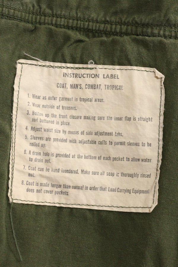 Estimated circa 1965 S-R 2nd Model Jungle Fatigue Jacket, used with holes.