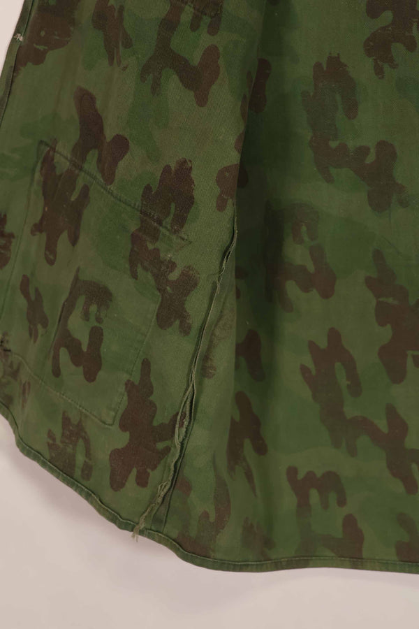 実物　1960年代　ARVN　ローカルメイド迷彩　シャツ　摩耗あり　中古品