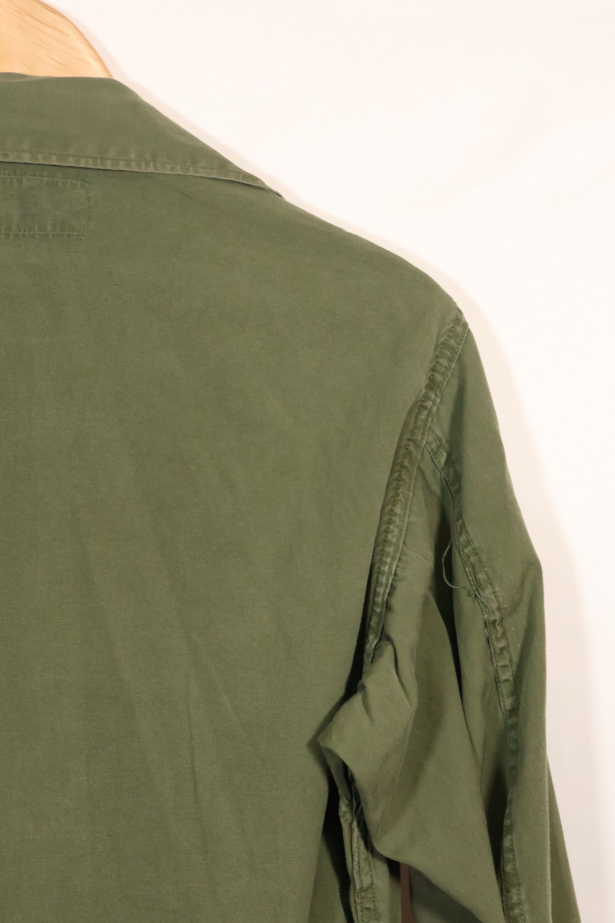 Estimated circa 1965 S-R 2nd Model Jungle Fatigue Jacket, used with holes.