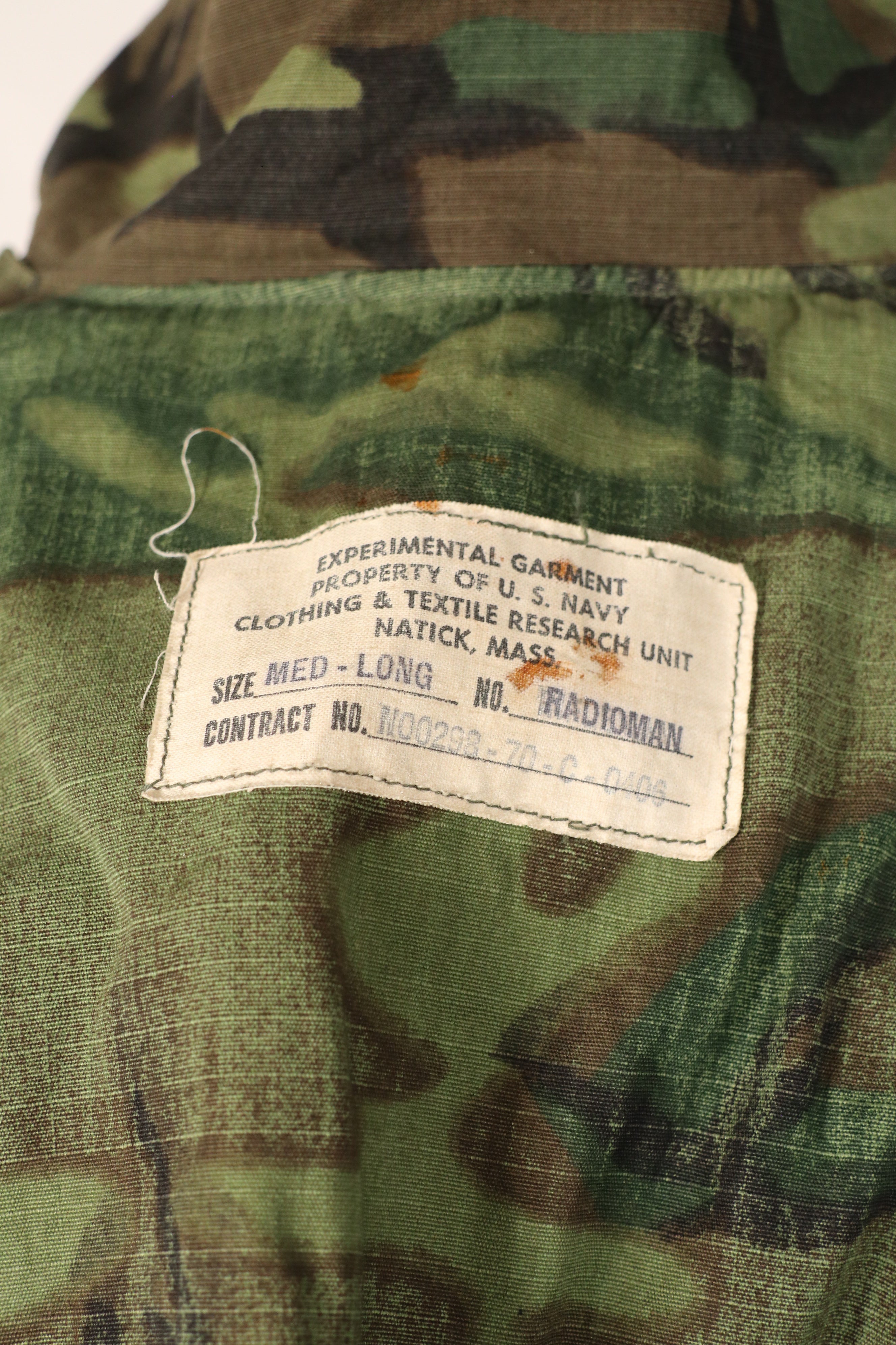 実物　1970年　アメリカ海軍　NAVY SEAL Float Coat Radio Man Used