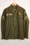 1962年契約　グリーンベレー　OG-107 ユーティリティシャツ　パッチ初付け品　中古品