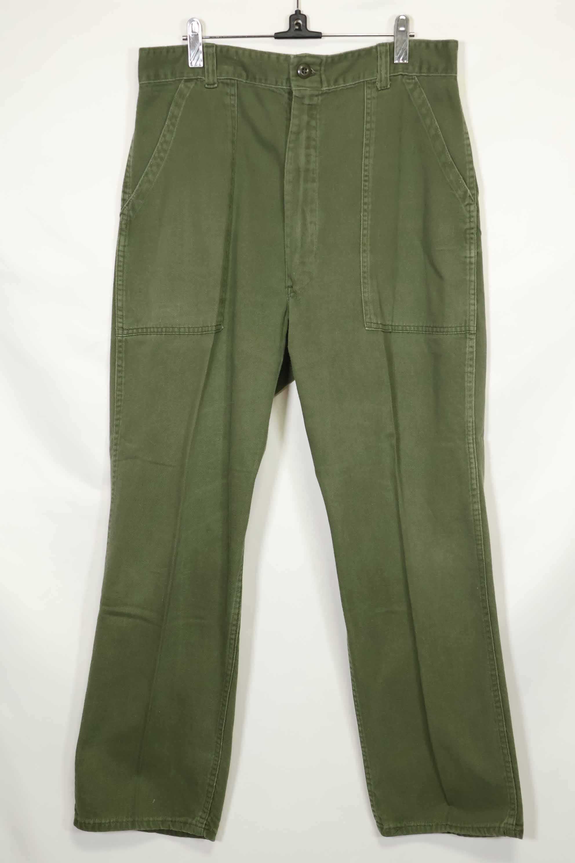 1970年代ロット　個人調達品　OG-107 ユーティリティパンツ　ベイカーパンツ　36x30　中古品　A