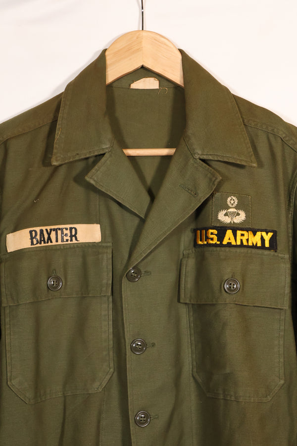 1962年契約　グリーンベレー　OG-107 ユーティリティシャツ　パッチ初付け品　中古品