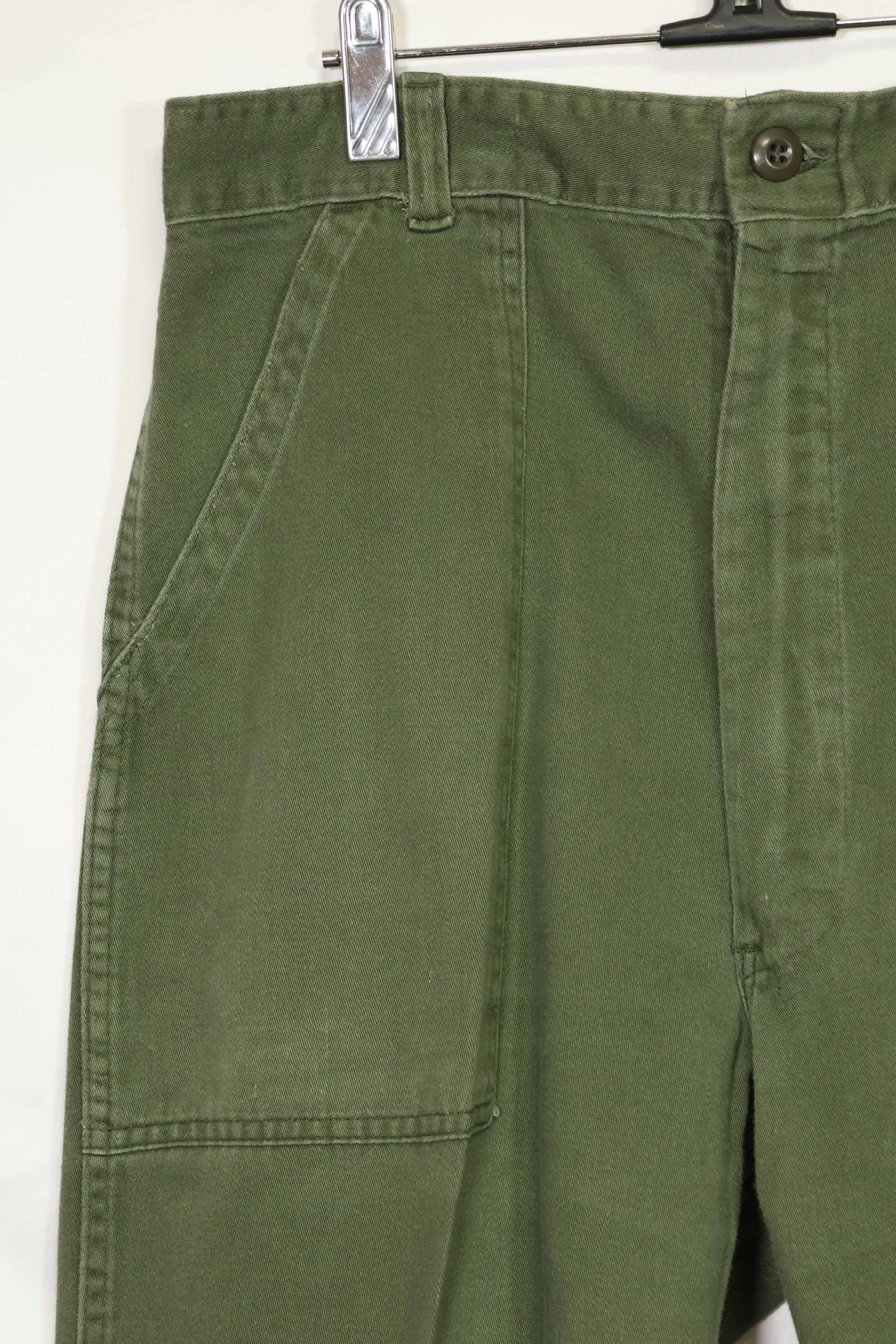 1970年代ロット　個人調達品　OG-107 ユーティリティパンツ　ベイカーパンツ　36x30　中古品　A