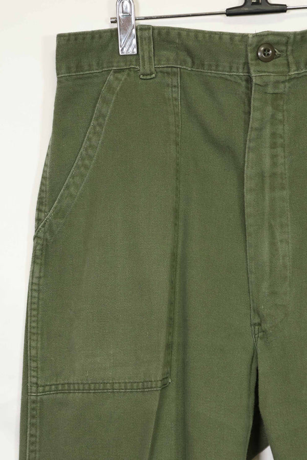 1970年代ロット　個人調達品　OG-107 ユーティリティパンツ　ベイカーパンツ　36x30　中古品　A