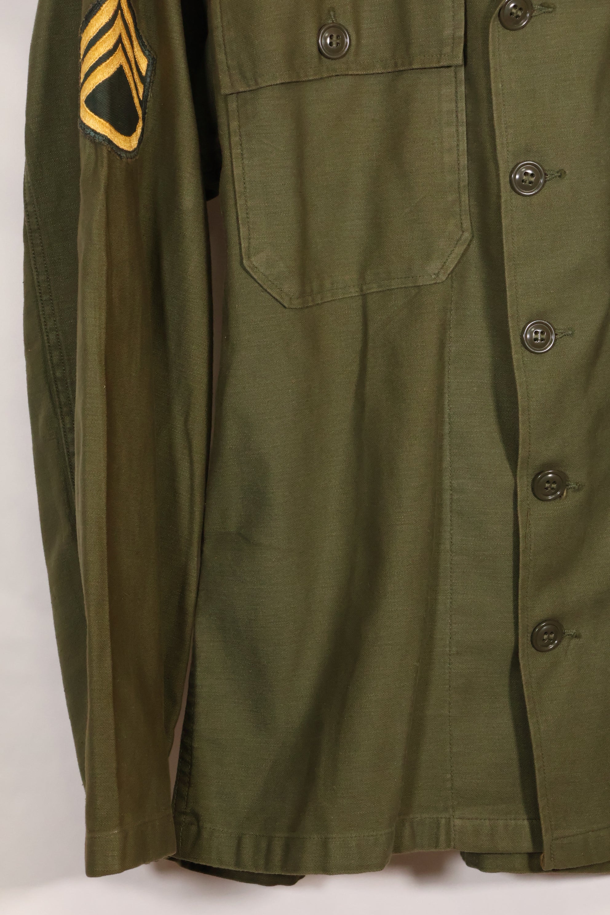 1962年契約　グリーンベレー　OG-107 ユーティリティシャツ　パッチ初付け品　中古品