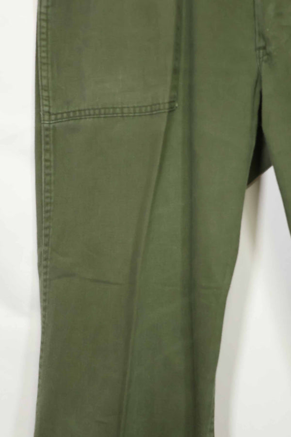 1970年代ロット　個人調達品　OG-107 ユーティリティパンツ　ベイカーパンツ　36x30　中古品　A