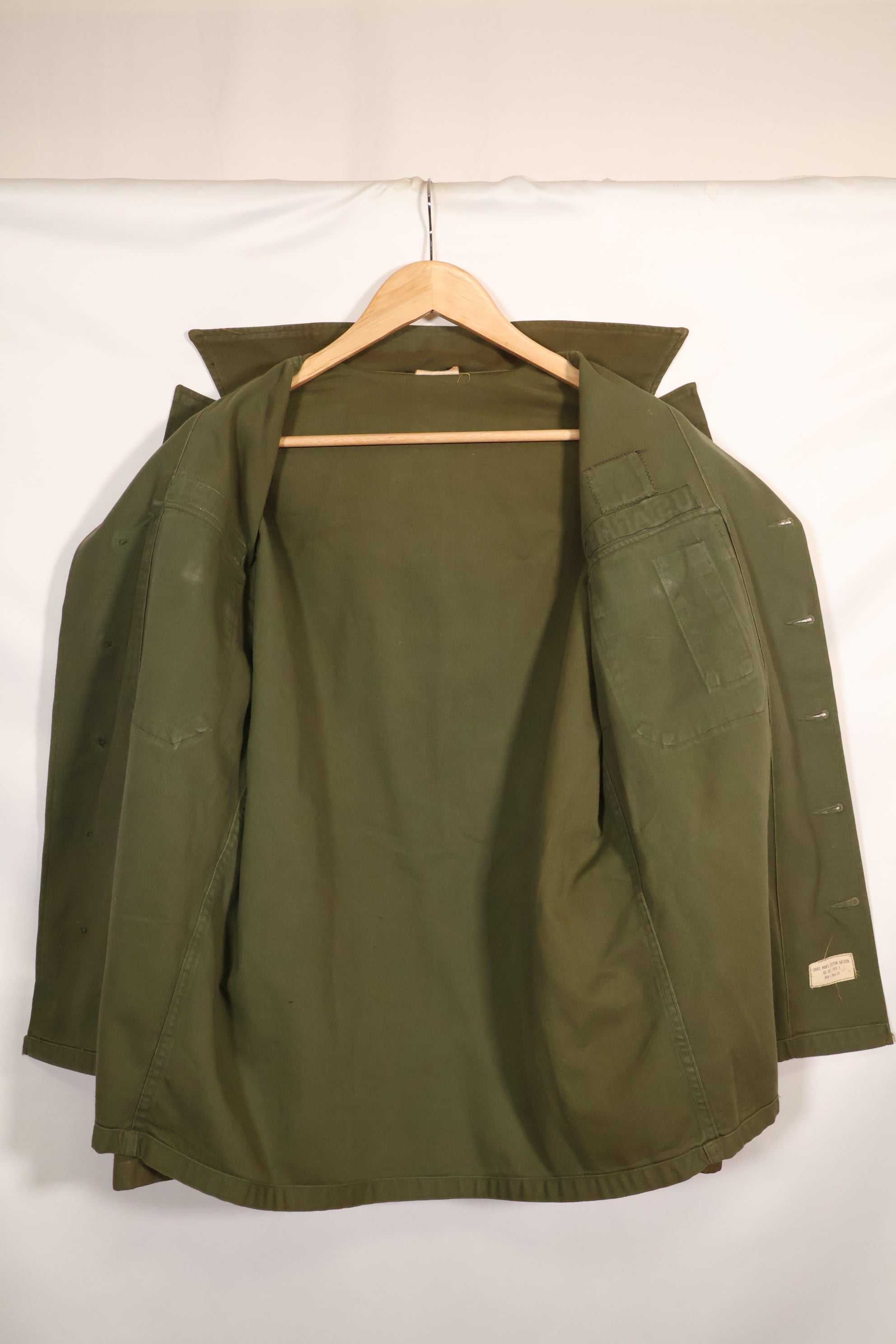 1962年契約　グリーンベレー　OG-107 ユーティリティシャツ　パッチ初付け品　中古品