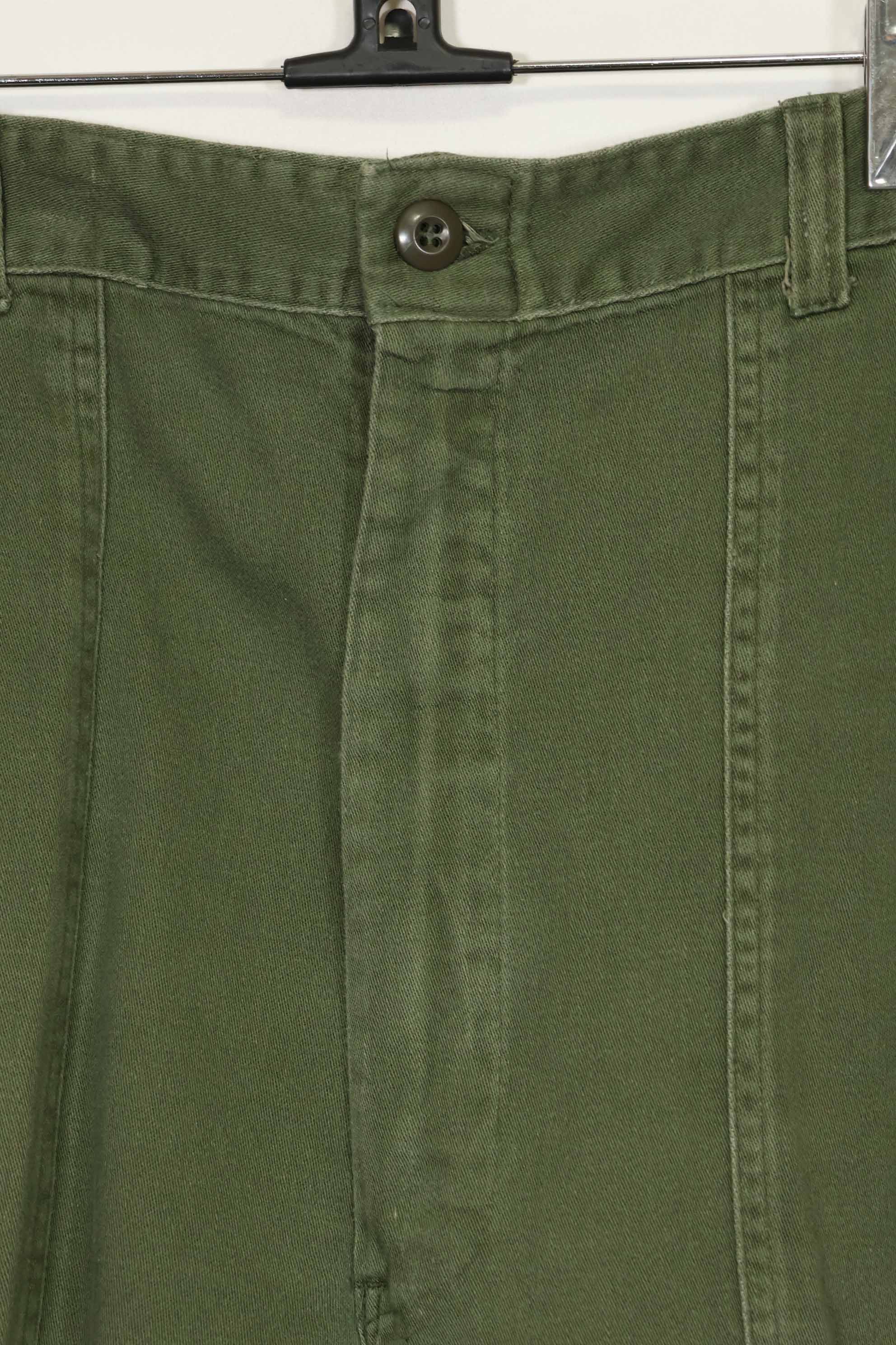 1970年代ロット　個人調達品　OG-107 ユーティリティパンツ　ベイカーパンツ　36x30　中古品　A