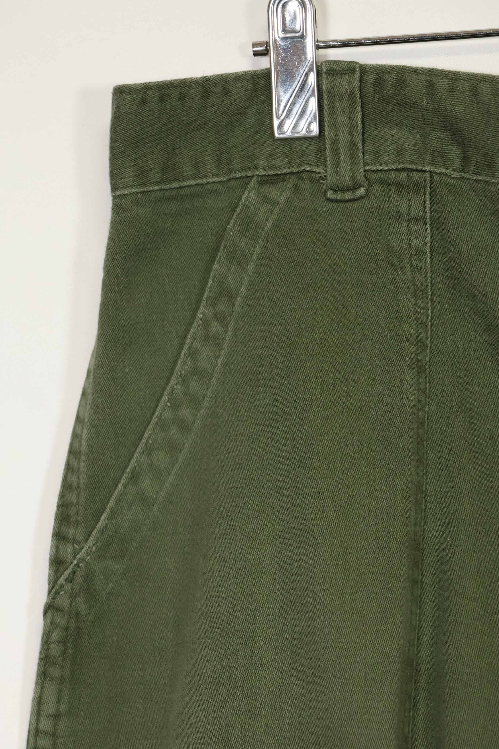 1970年代ロット　個人調達品　OG-107 ユーティリティパンツ　ベイカーパンツ　36x30　中古品　A