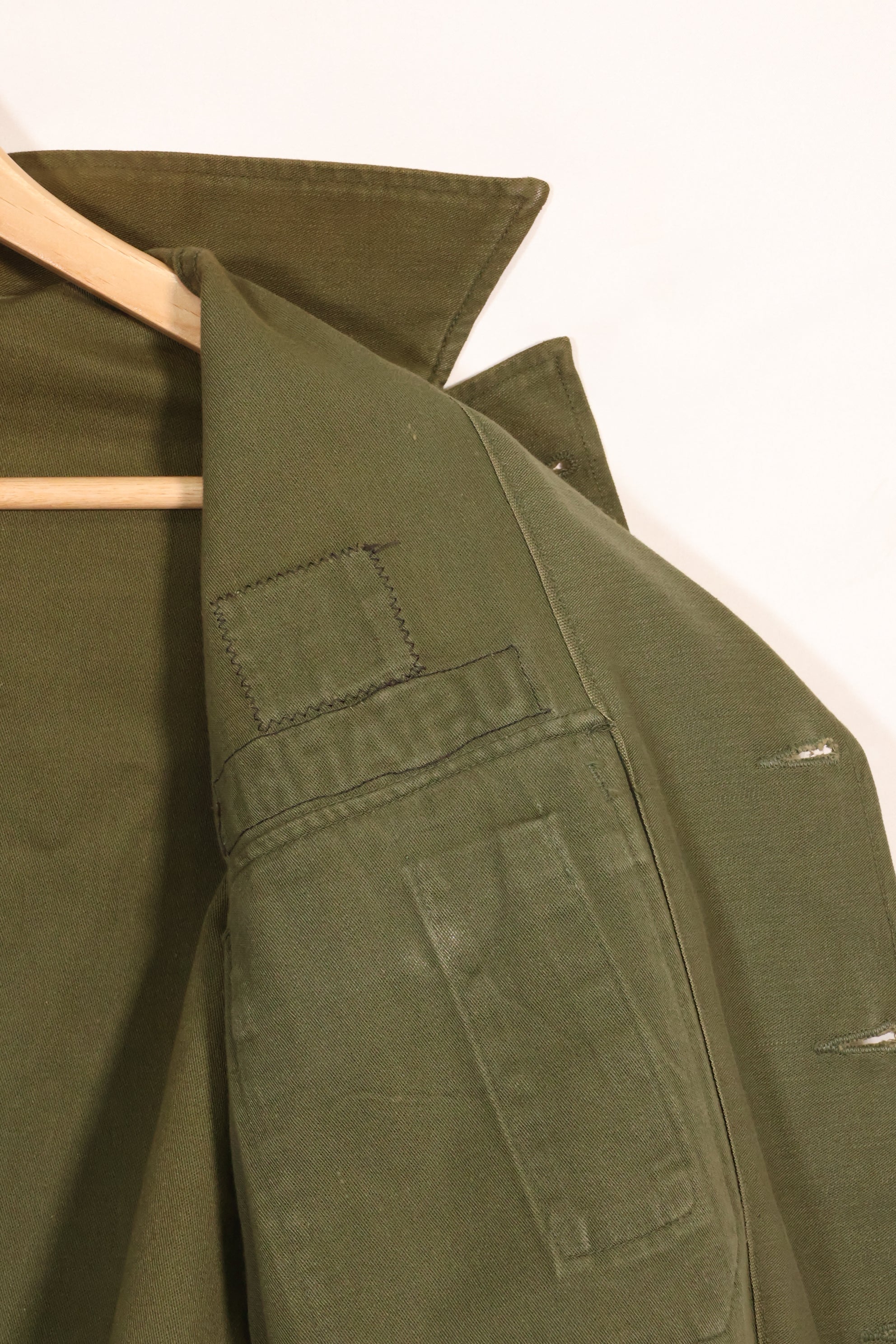 1962年契約　グリーンベレー　OG-107 ユーティリティシャツ　パッチ初付け品　中古品