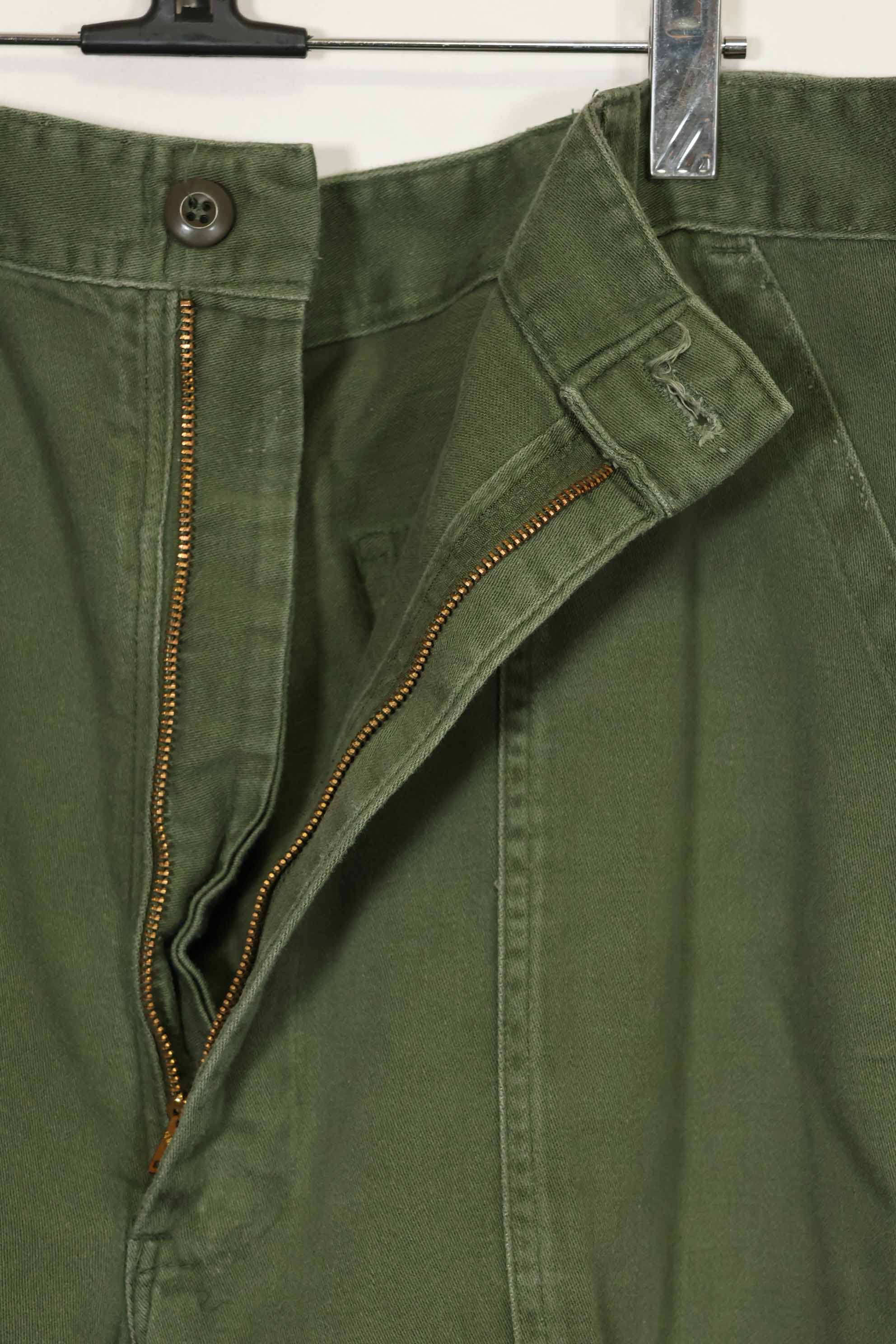 1970年代ロット　個人調達品　OG-107 ユーティリティパンツ　ベイカーパンツ　36x30　中古品　A