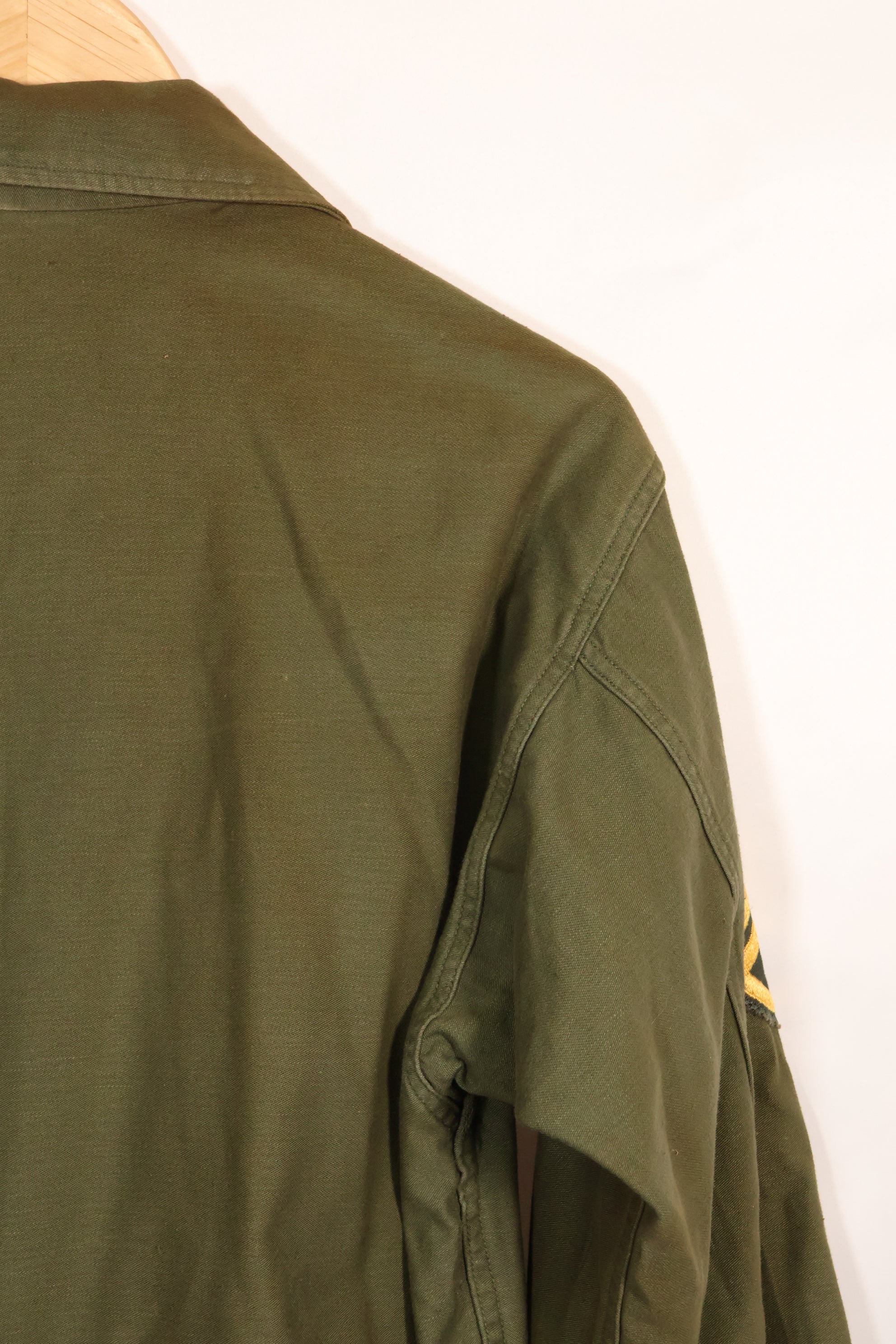 1962年契約　グリーンベレー　OG-107 ユーティリティシャツ　パッチ初付け品　中古品