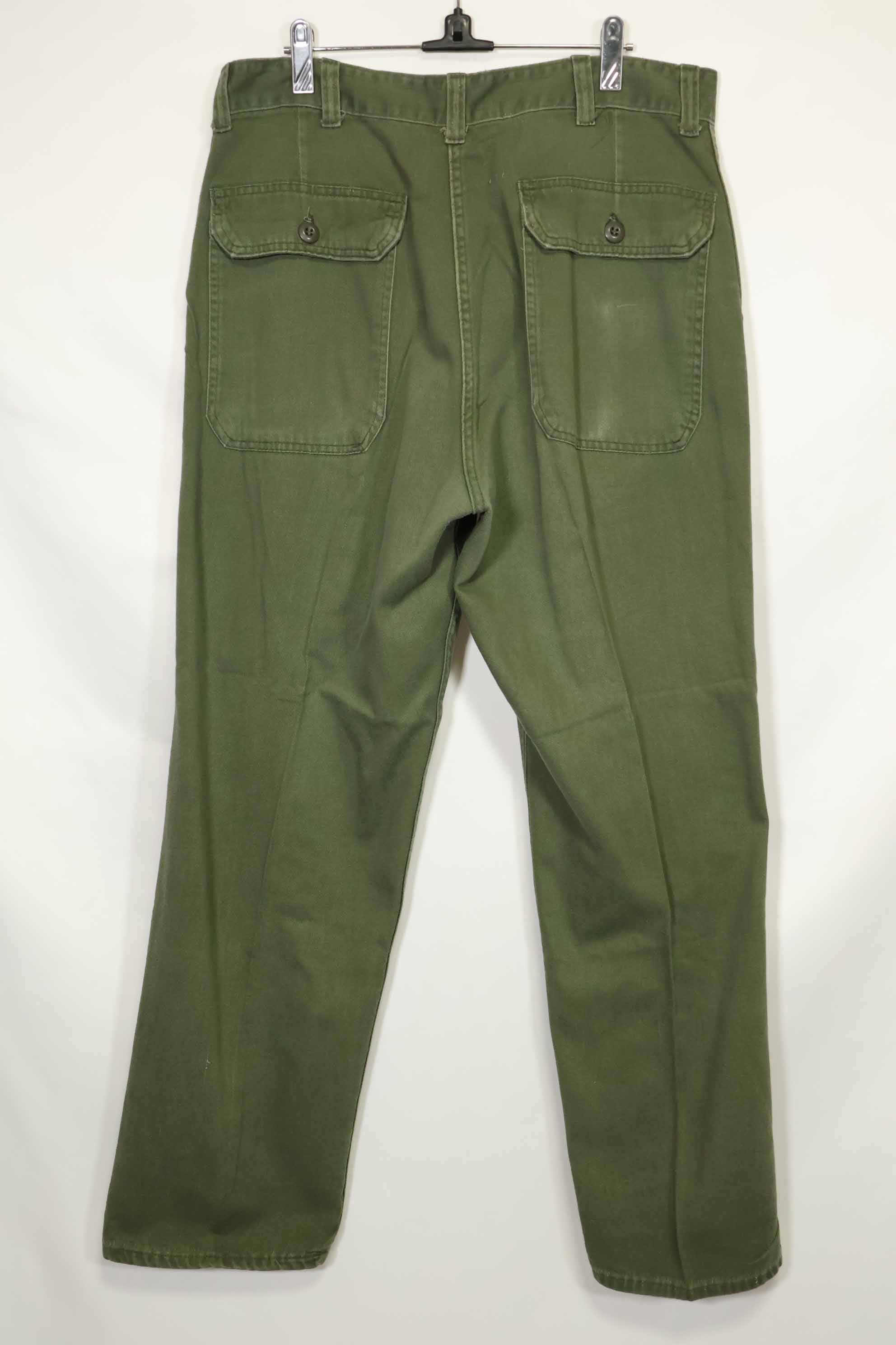 1970年代ロット　個人調達品　OG-107 ユーティリティパンツ　ベイカーパンツ　36x30　中古品　A
