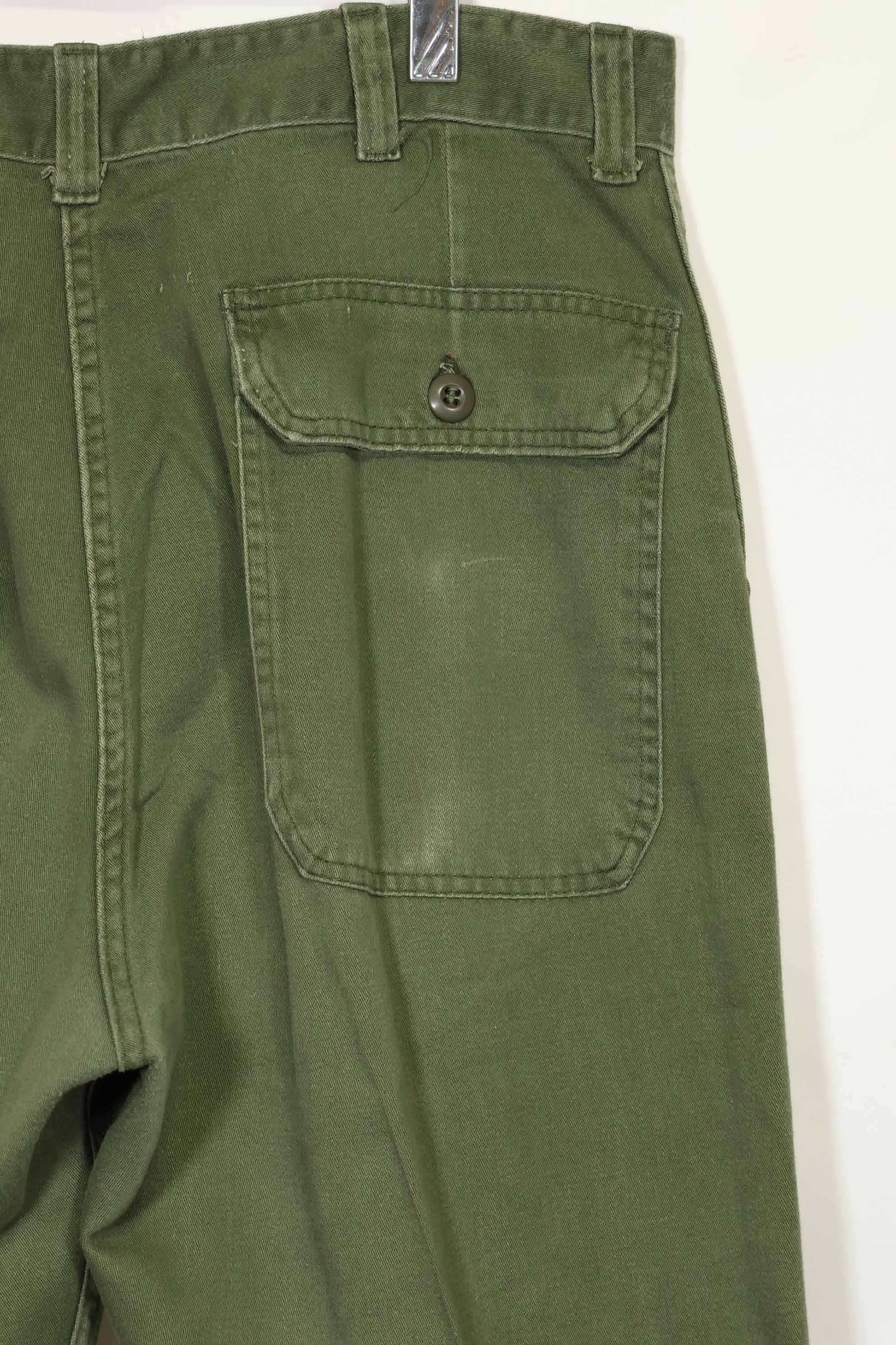1970年代ロット　個人調達品　OG-107 ユーティリティパンツ　ベイカーパンツ　36x30　中古品　A