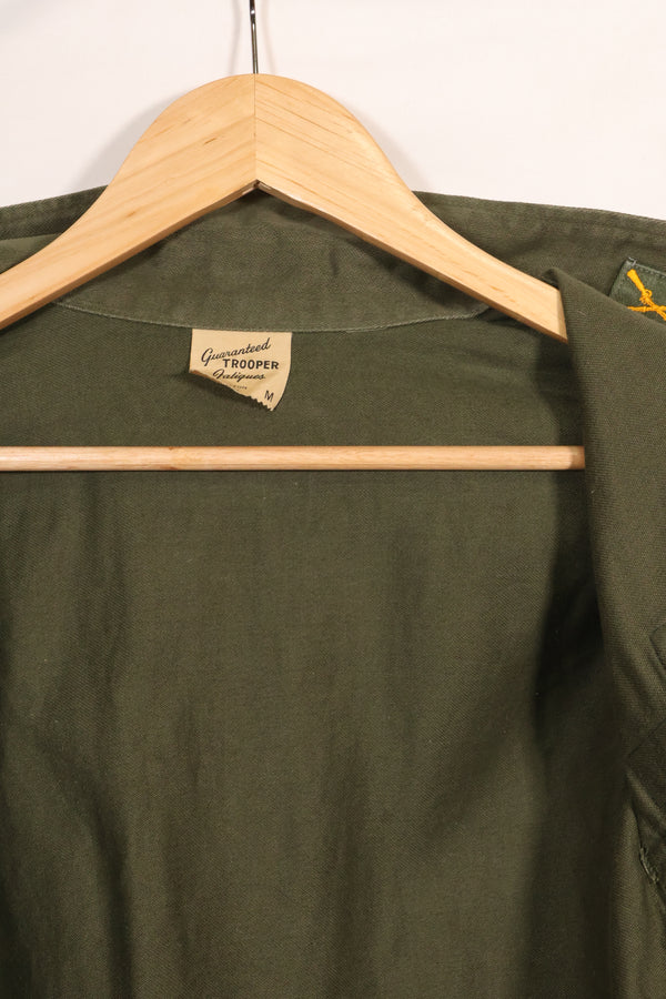 1960年代〜70年代　OG-107 ユーティリティシャツ　陸軍空挺兵士　パッチ初付け　中古品