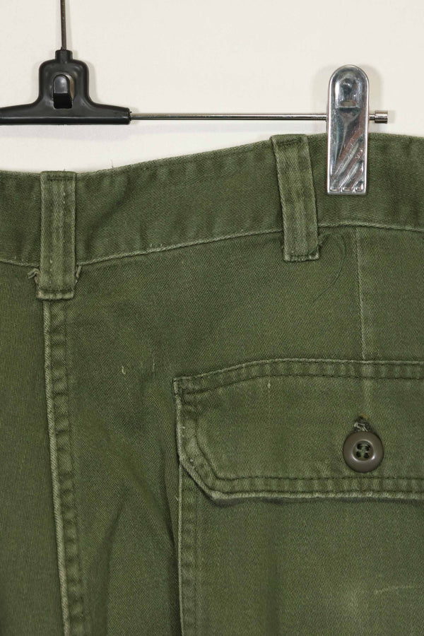 1970年代ロット　個人調達品　OG-107 ユーティリティパンツ　ベイカーパンツ　36x30　中古品　A