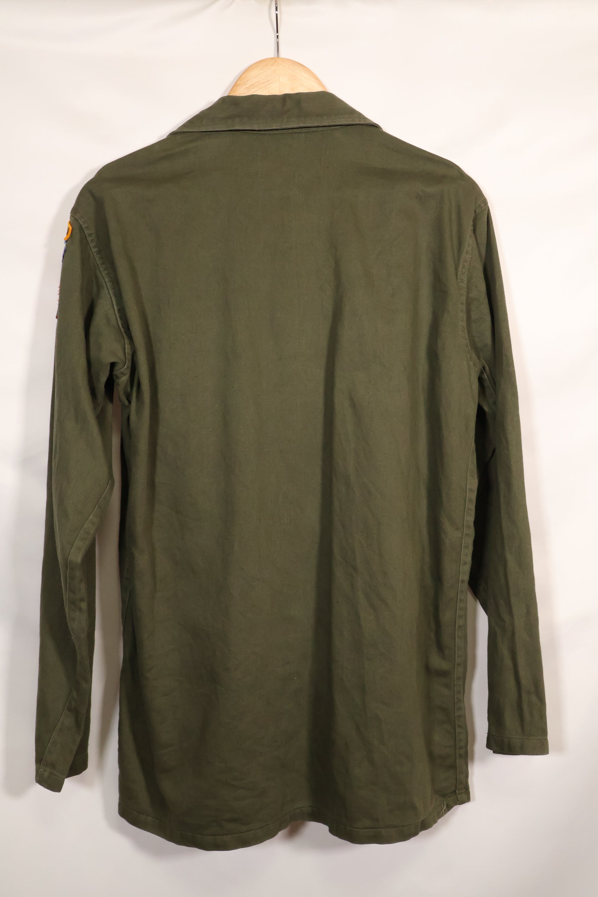 1960年代〜70年代　OG-107 ユーティリティシャツ　陸軍空挺兵士　パッチ初付け　中古品