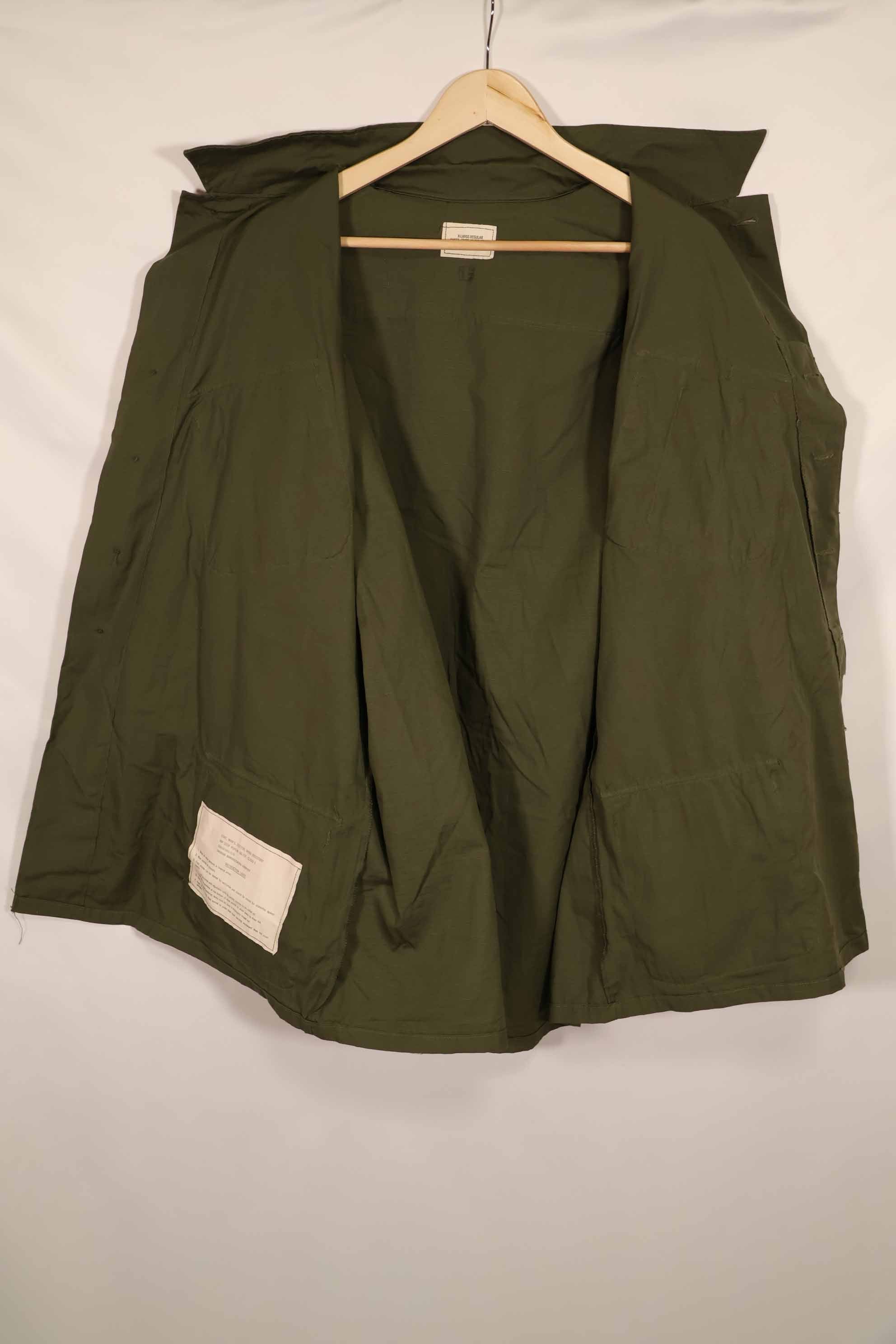 実物　1969年製　4th Model ジャングルファティーグ　ジャケット　X-L-R　デッドストック