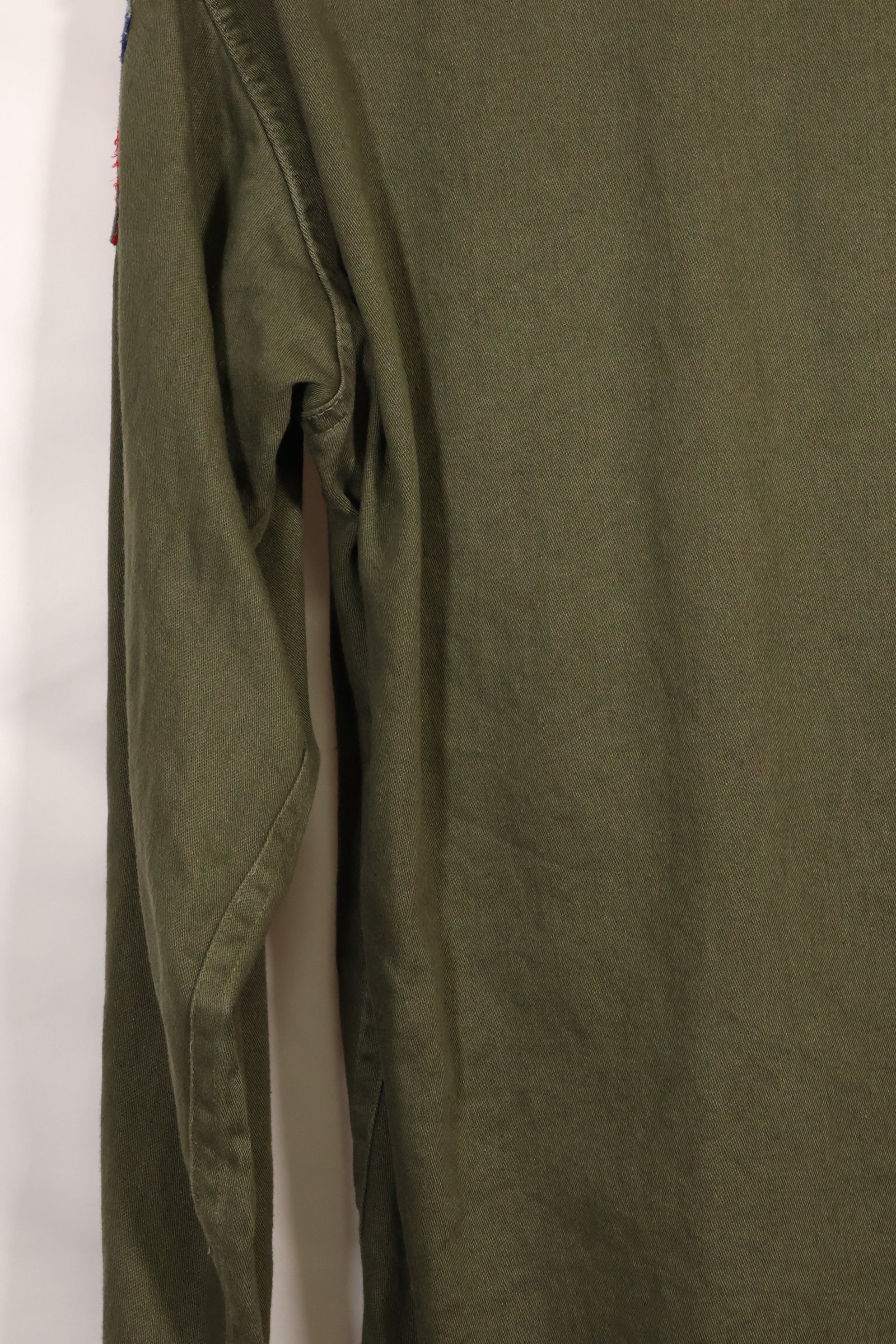 1960年代〜70年代　OG-107 ユーティリティシャツ　陸軍空挺兵士　パッチ初付け　中古品