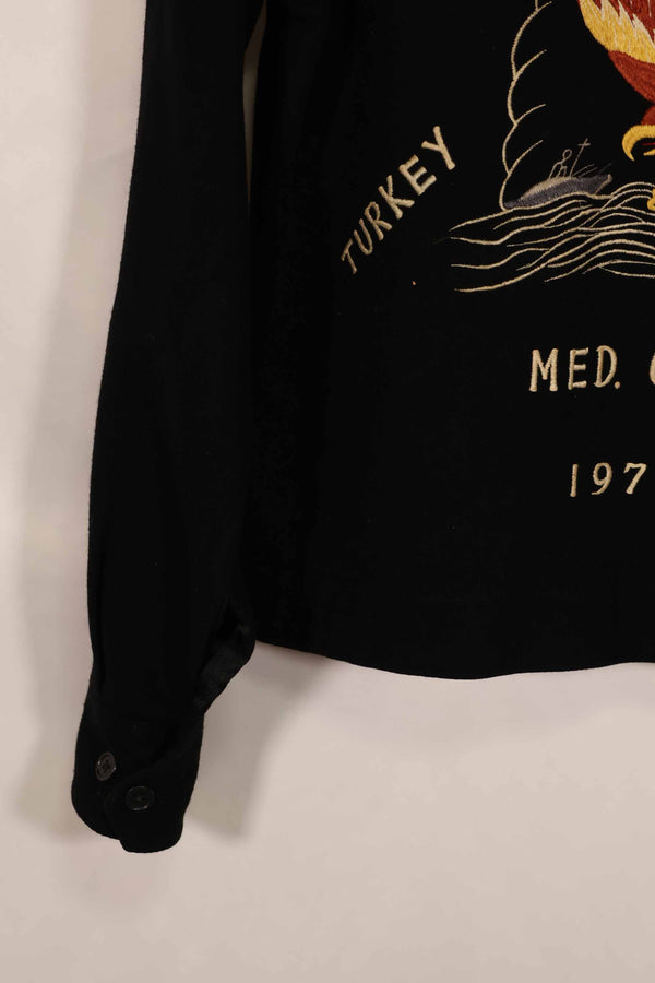 実物　1971-1972 アメリカ海軍　ツアージャケット　USS INCHON　中古品