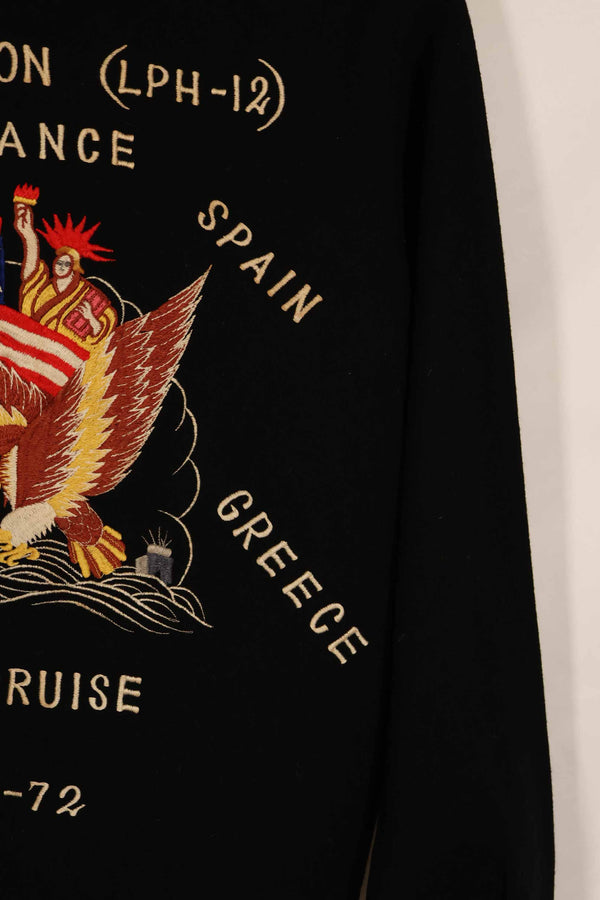 実物　1971-1972 アメリカ海軍　ツアージャケット　USS INCHON　中古品