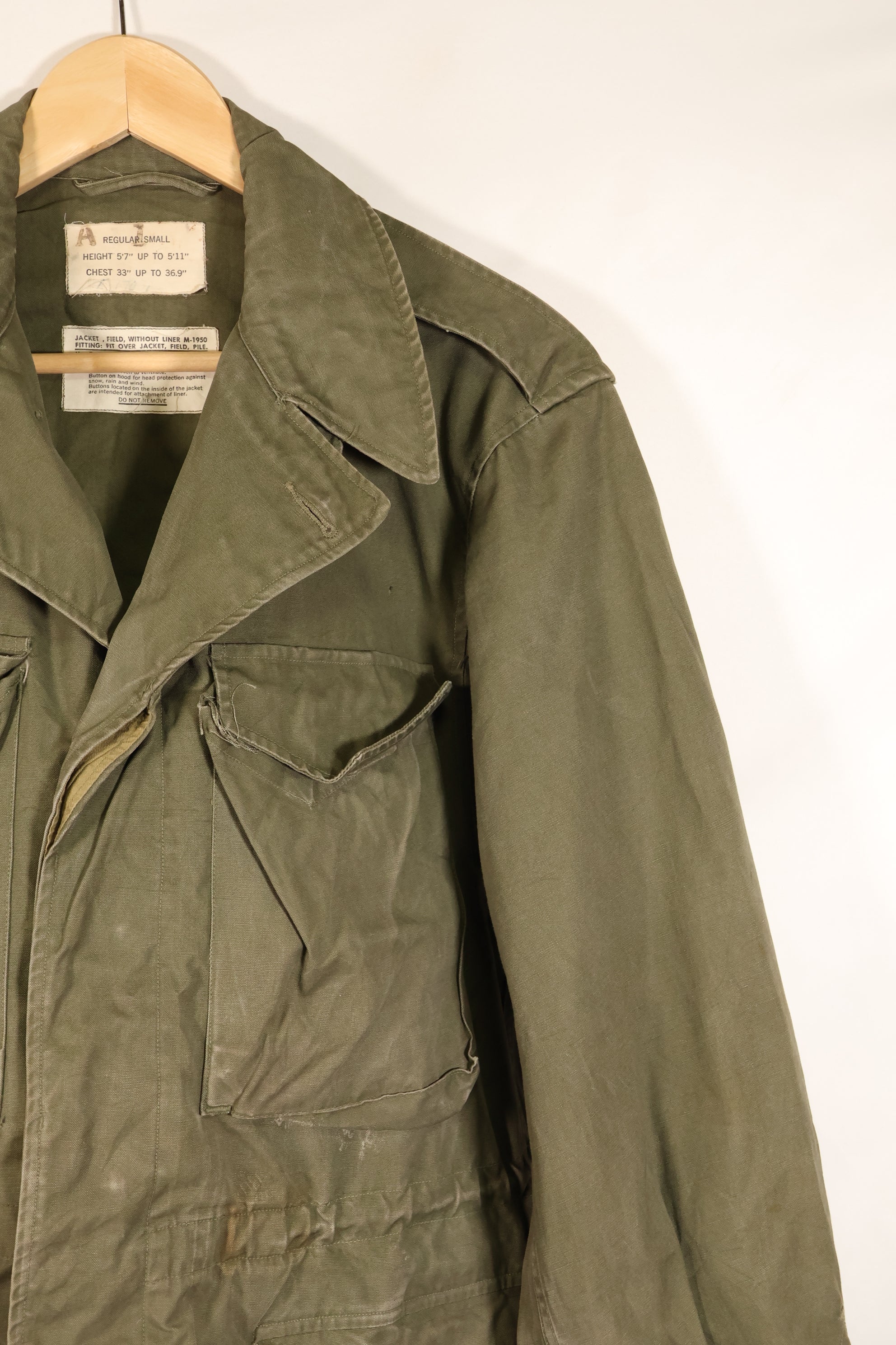 1950年代前半　S-R　アメリカ軍　M-1950　フィールドジャケット　ライナーなし　中古品