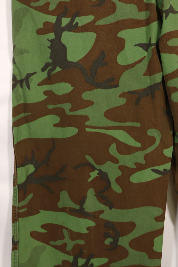 1960年代　ポップリン製　ARVN リーフ迷彩　パンツ　サイズ大きめ　薄手生地　レア品　中古品