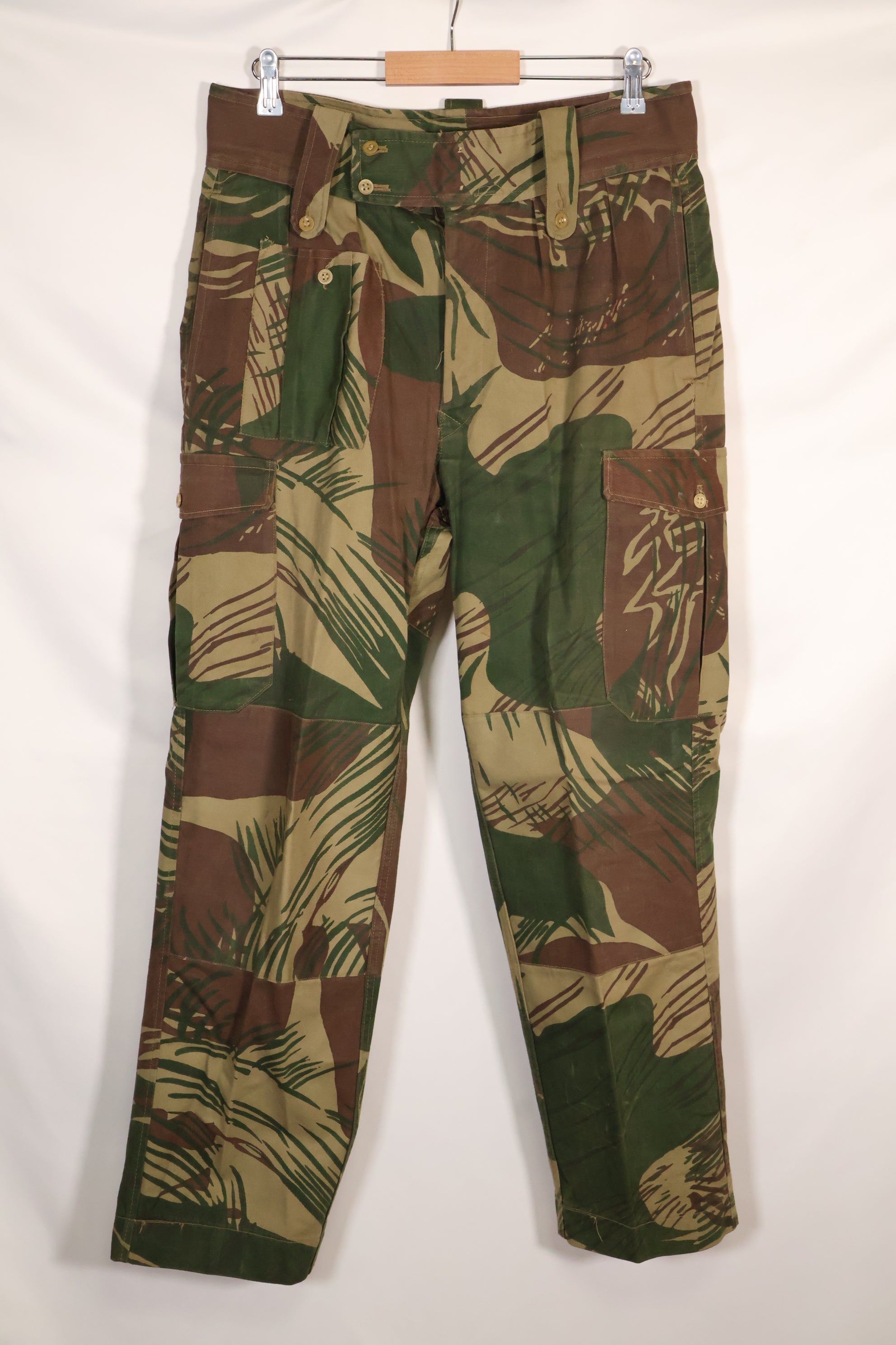 実物　ローデシア軍　ローデシア迷彩　パンツ　退色あり　中古品