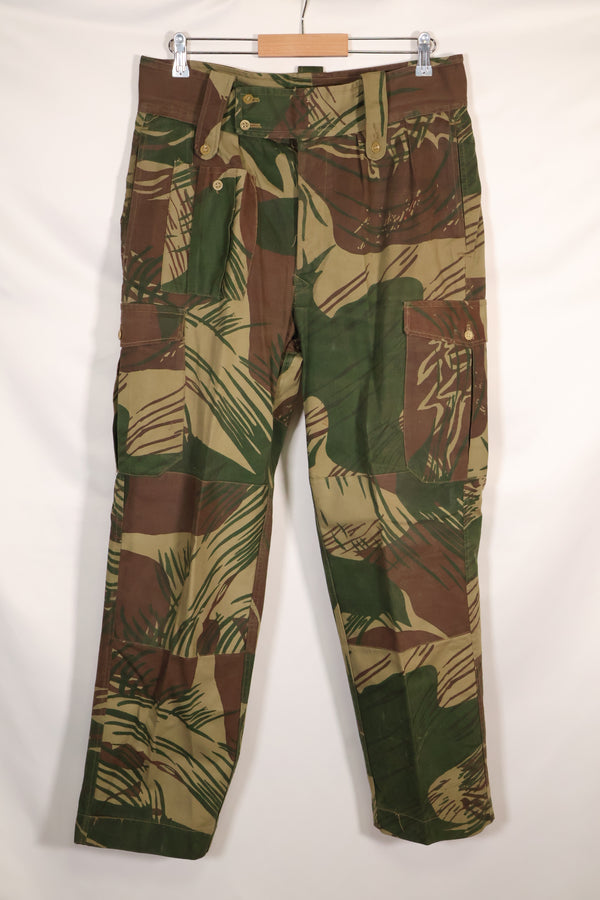 実物　ローデシア軍　ローデシア迷彩　パンツ　退色あり　中古品
