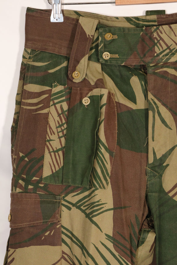 実物　ローデシア軍　ローデシア迷彩　パンツ　退色あり　中古品