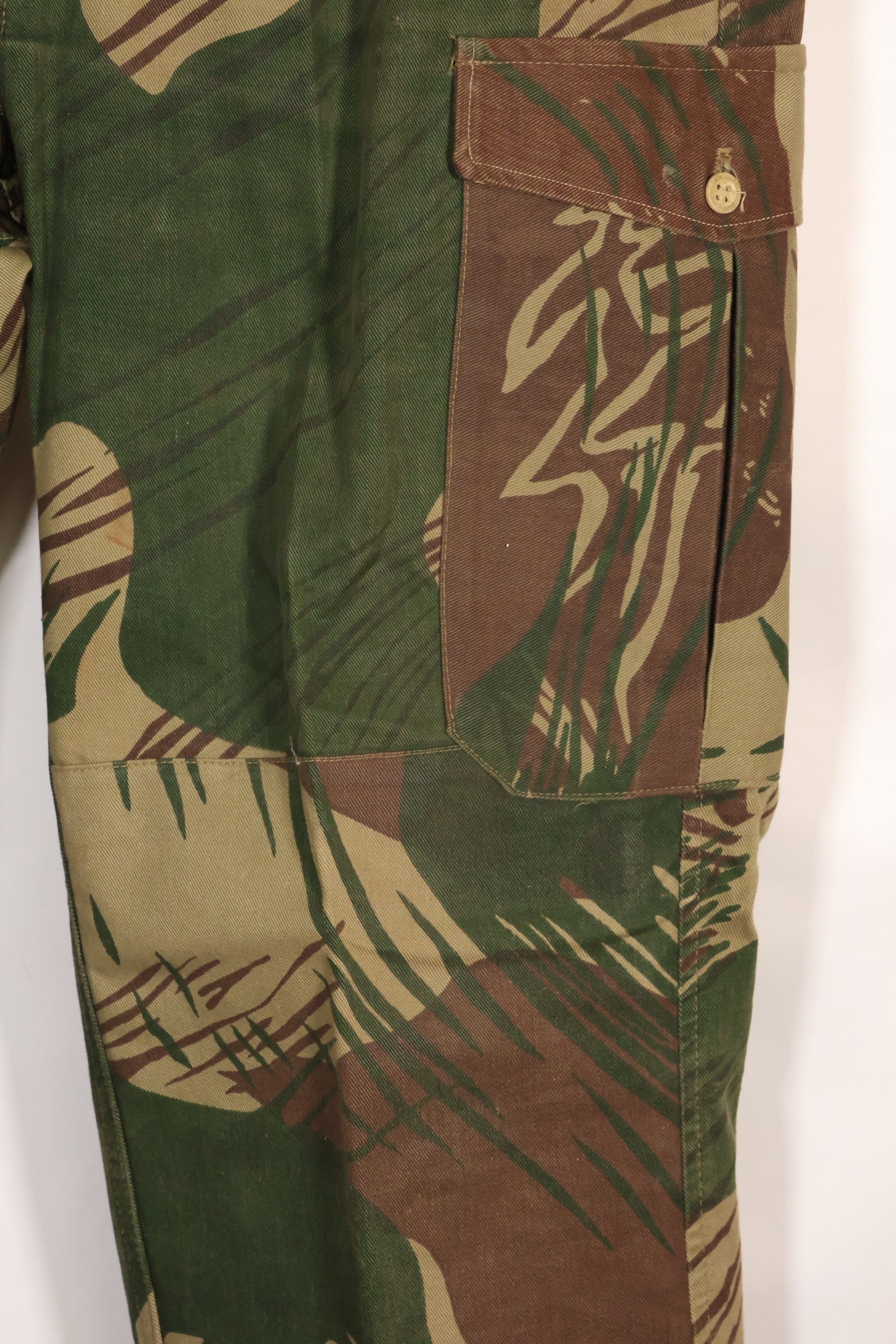 実物　ローデシア軍　ローデシア迷彩　パンツ　退色あり　中古品