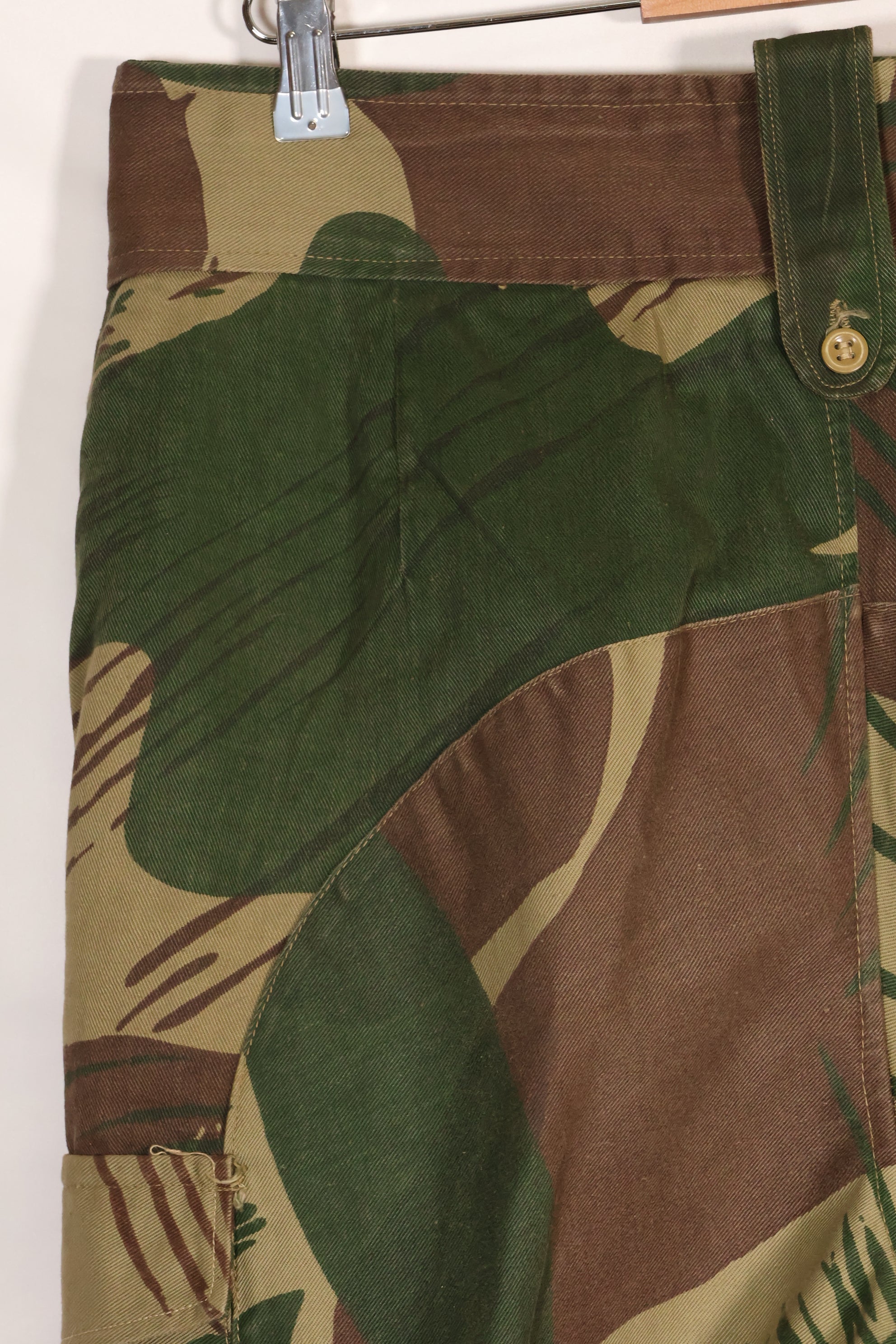 実物　ローデシア軍　ローデシア迷彩　パンツ　退色あり　中古品