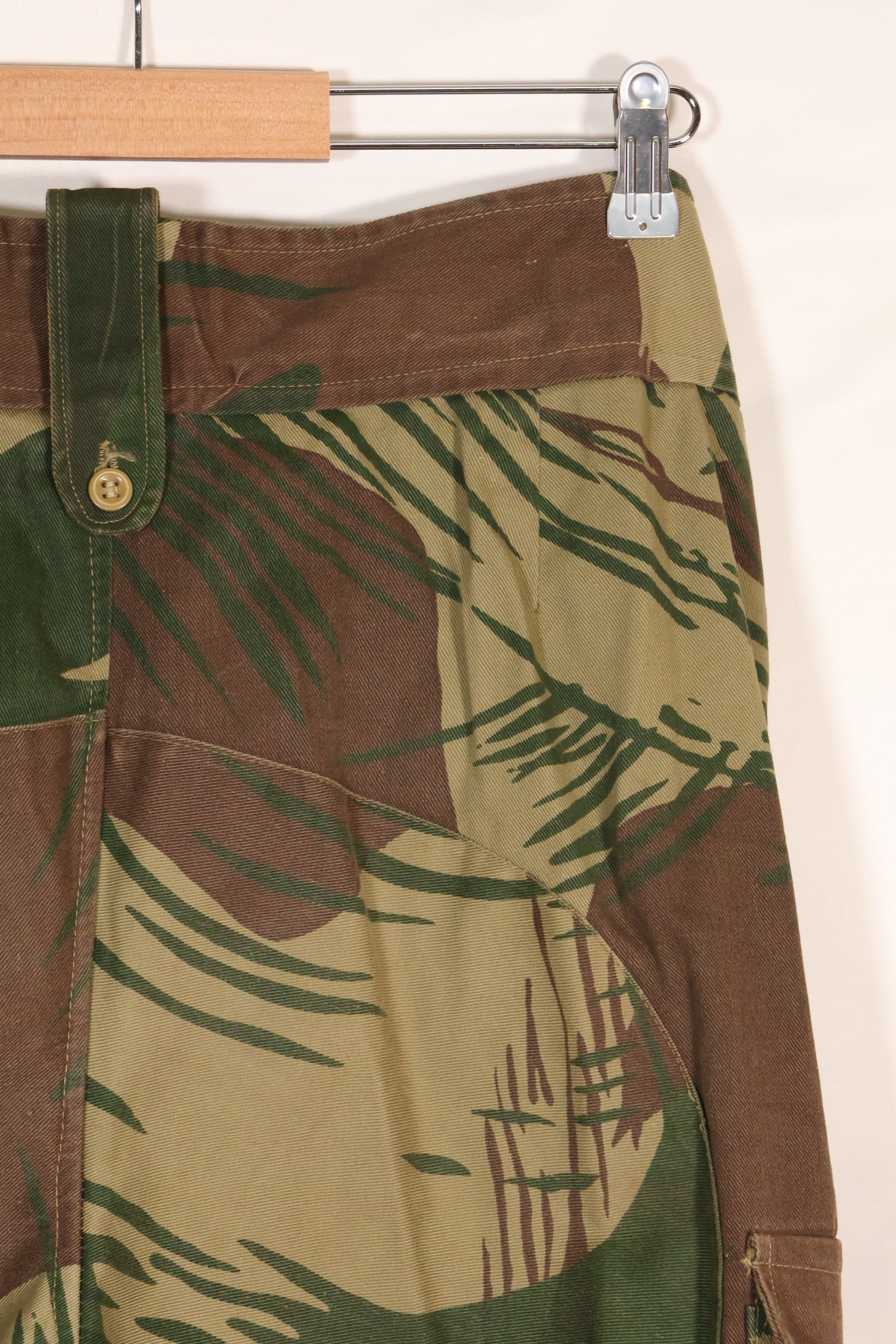 実物　ローデシア軍　ローデシア迷彩　パンツ　退色あり　中古品