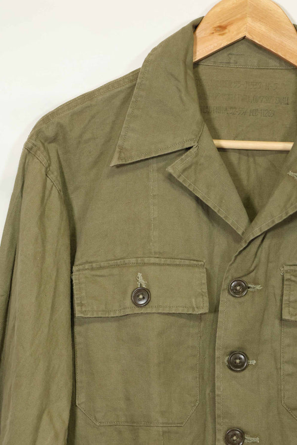 1960年代　沖縄CISO製　推定日本製　ローカルメイド　OG-107　ユーティリティシャツ　中古品