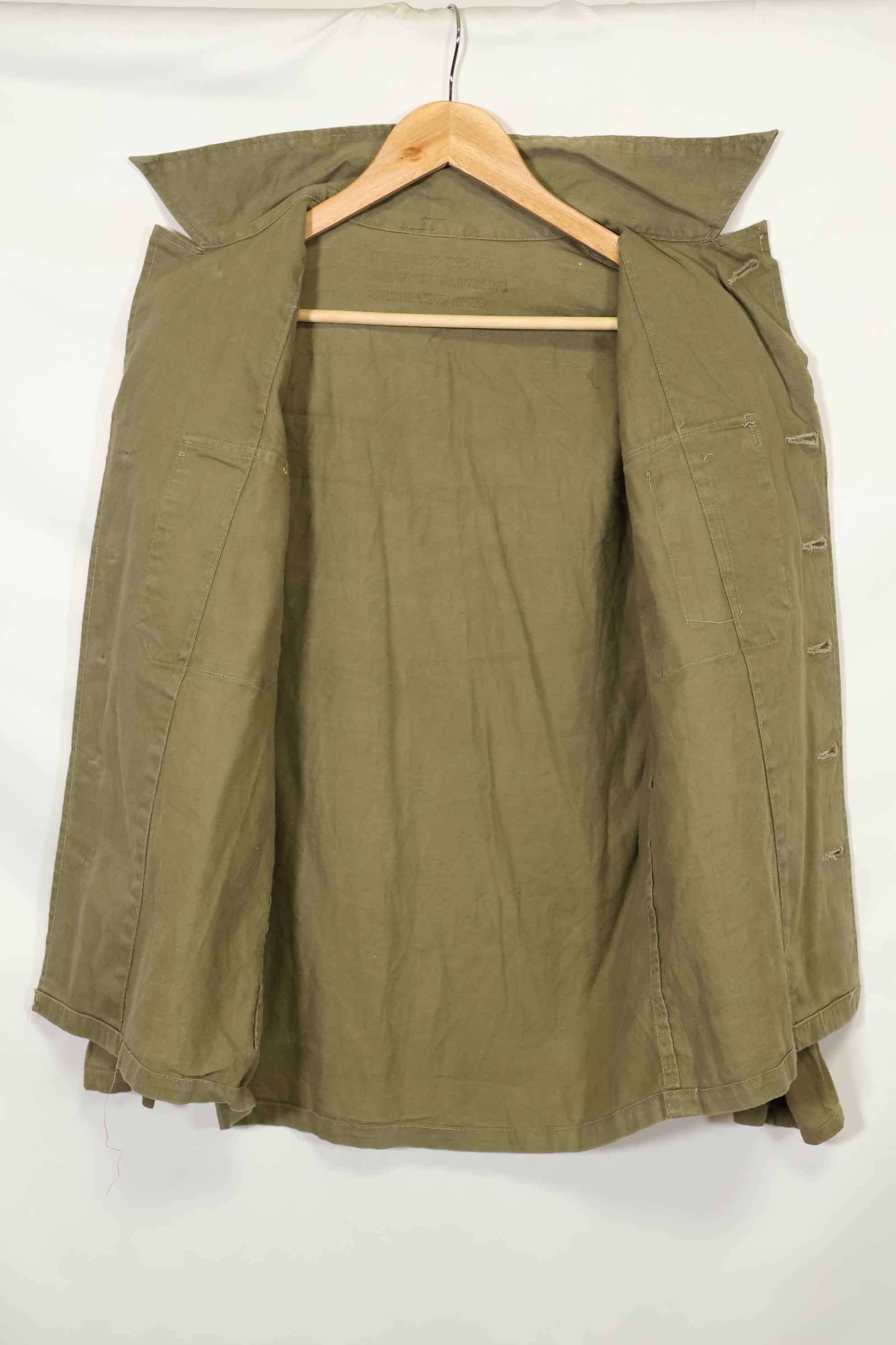 1960年代　沖縄CISO製　推定日本製　ローカルメイド　OG-107　ユーティリティシャツ　中古品