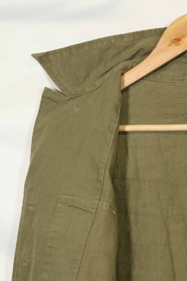 1960年代　沖縄CISO製　推定日本製　ローカルメイド　OG-107　ユーティリティシャツ　中古品