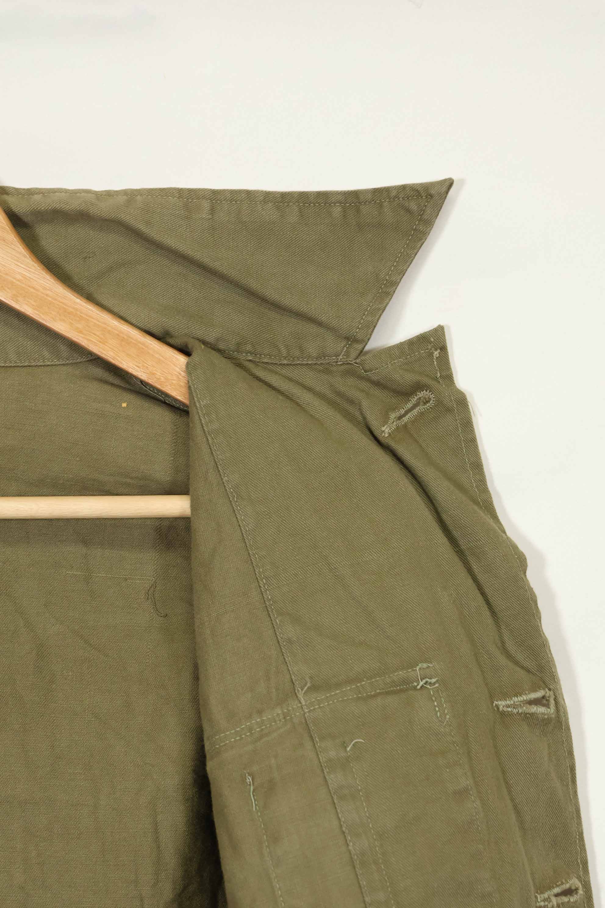 1960年代　沖縄CISO製　推定日本製　ローカルメイド　OG-107　ユーティリティシャツ　中古品