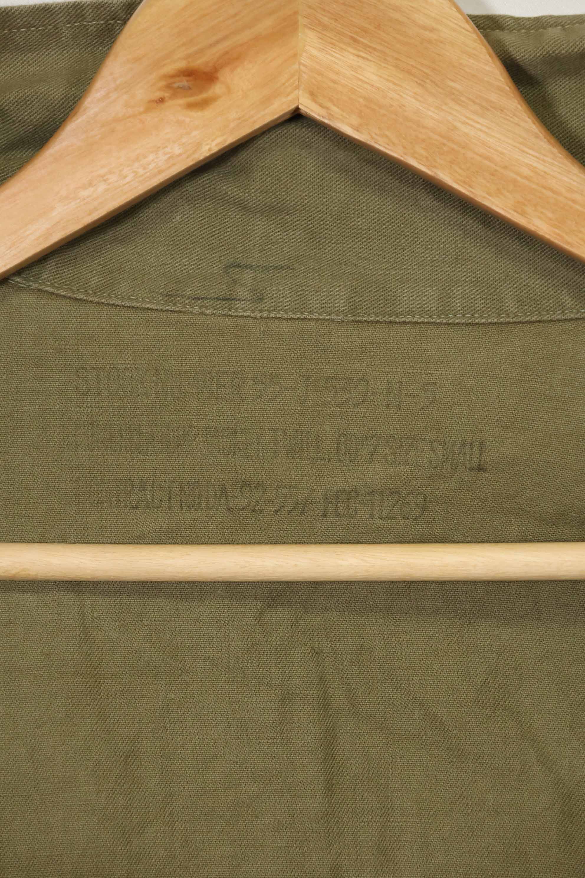 1960年代　沖縄CISO製　推定日本製　ローカルメイド　OG-107　ユーティリティシャツ　中古品