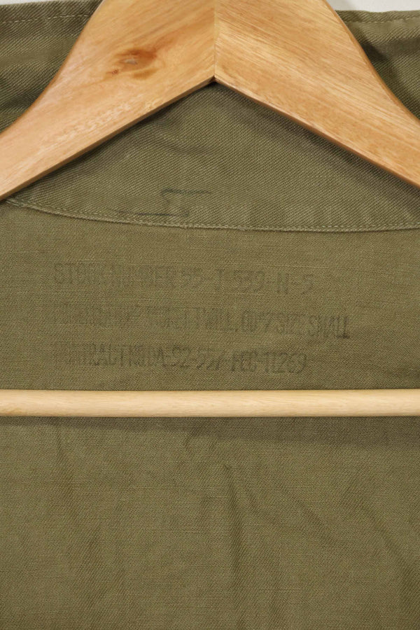 1960年代　沖縄CISO製　推定日本製　ローカルメイド　OG-107　ユーティリティシャツ　中古品