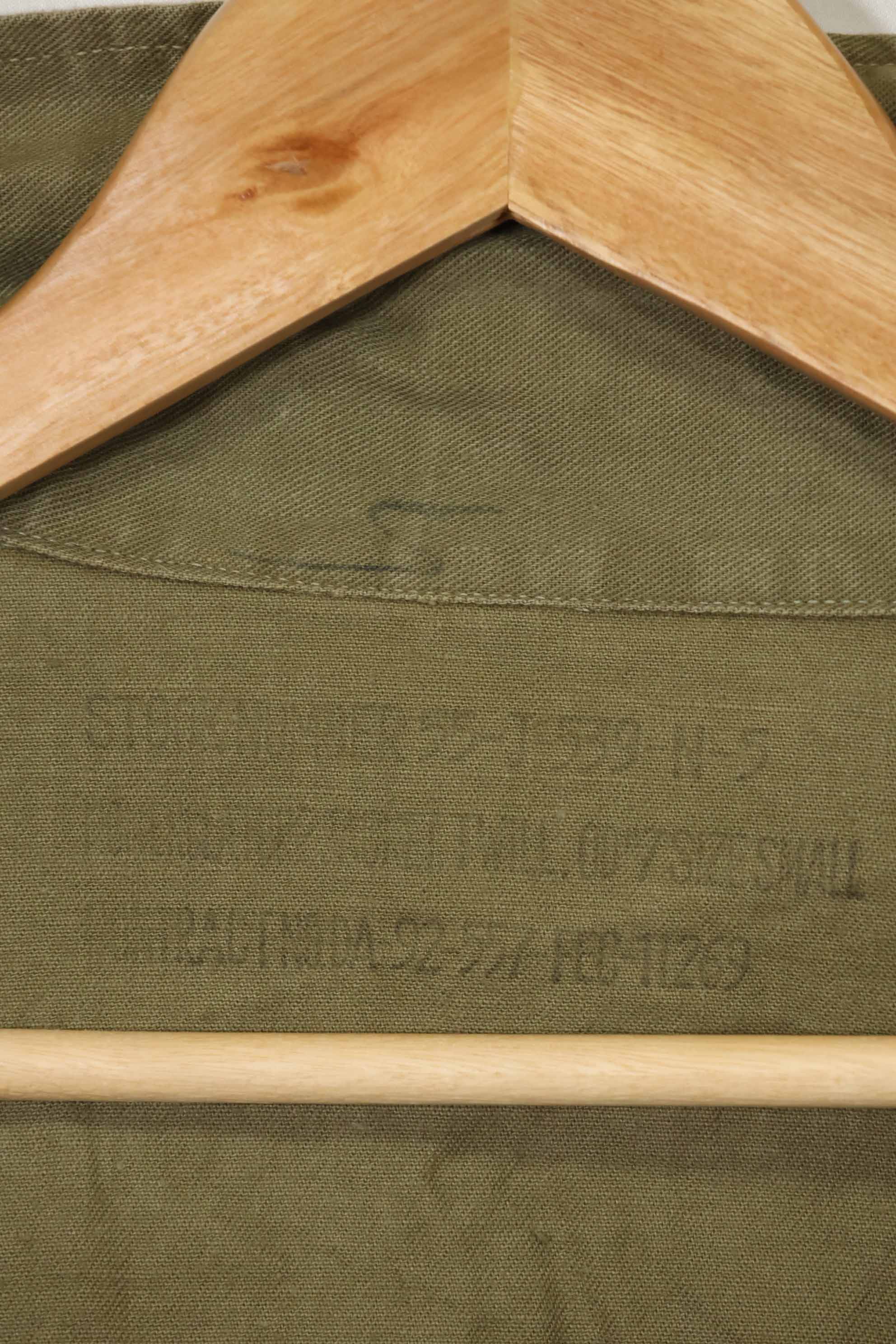 1960年代　沖縄CISO製　推定日本製　ローカルメイド　OG-107　ユーティリティシャツ　中古品