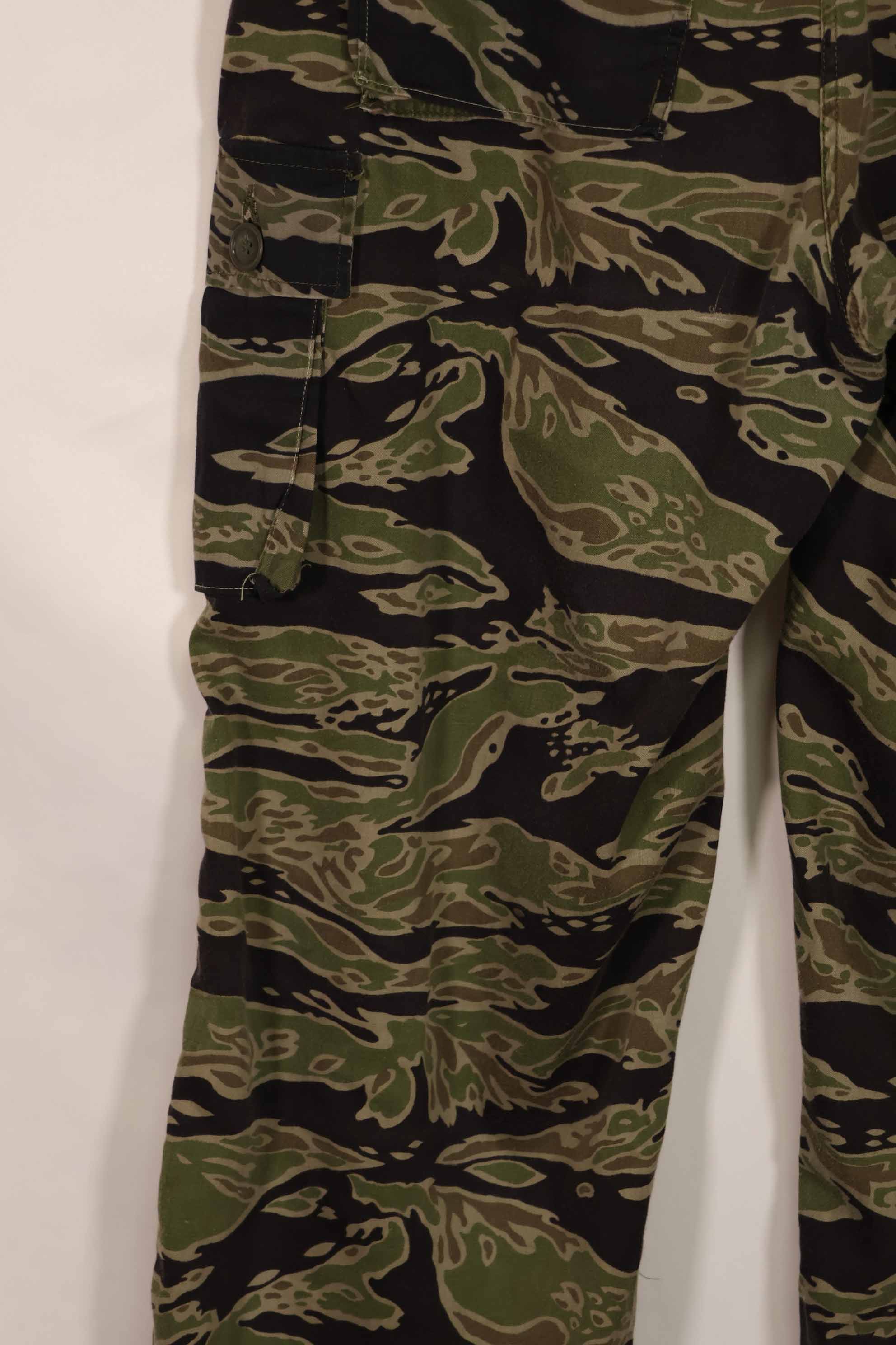 実物　レイトウォーパターン　タイガーストライプ　パンツ　US-L　中古品