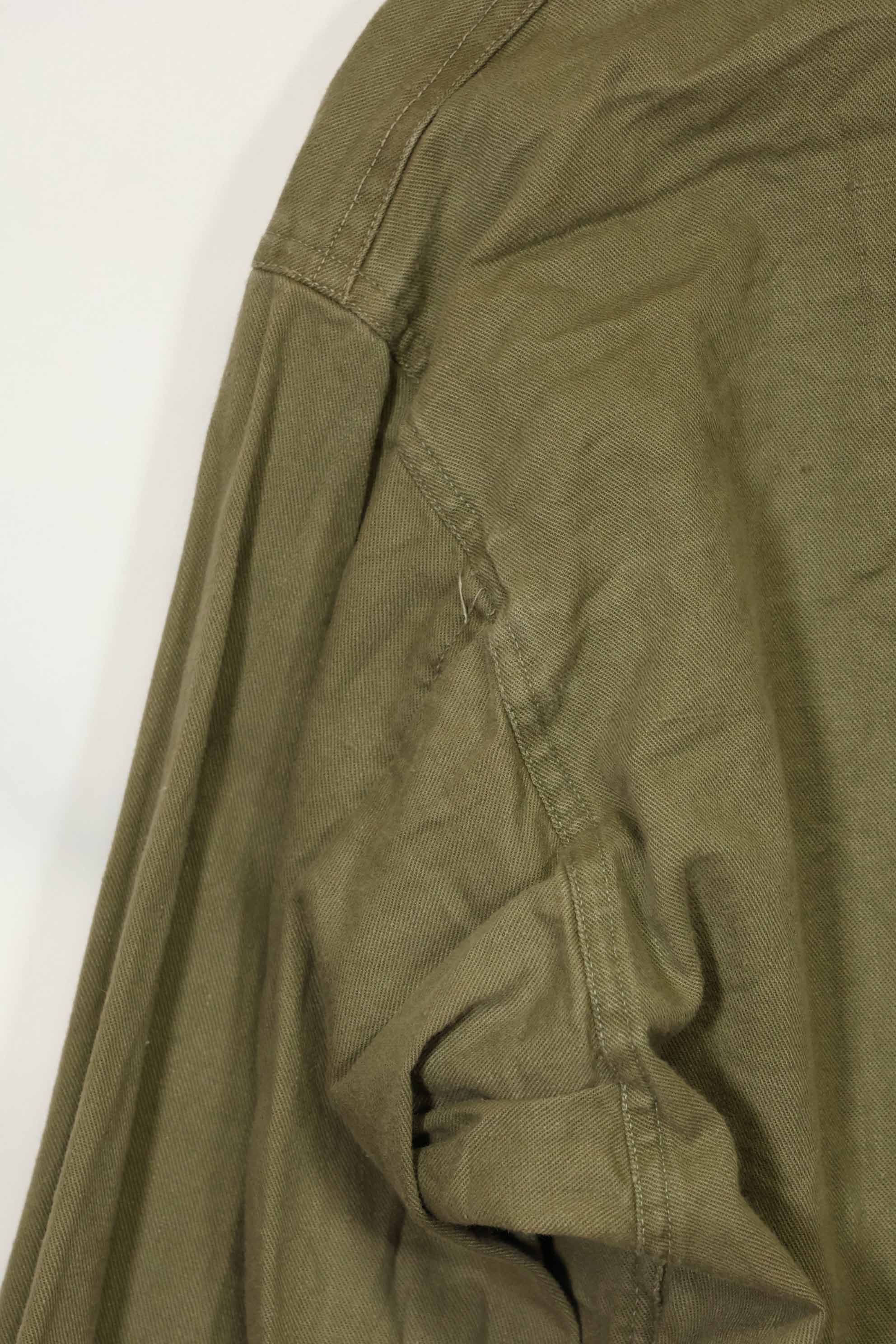 1960年代　沖縄CISO製　推定日本製　ローカルメイド　OG-107　ユーティリティシャツ　中古品