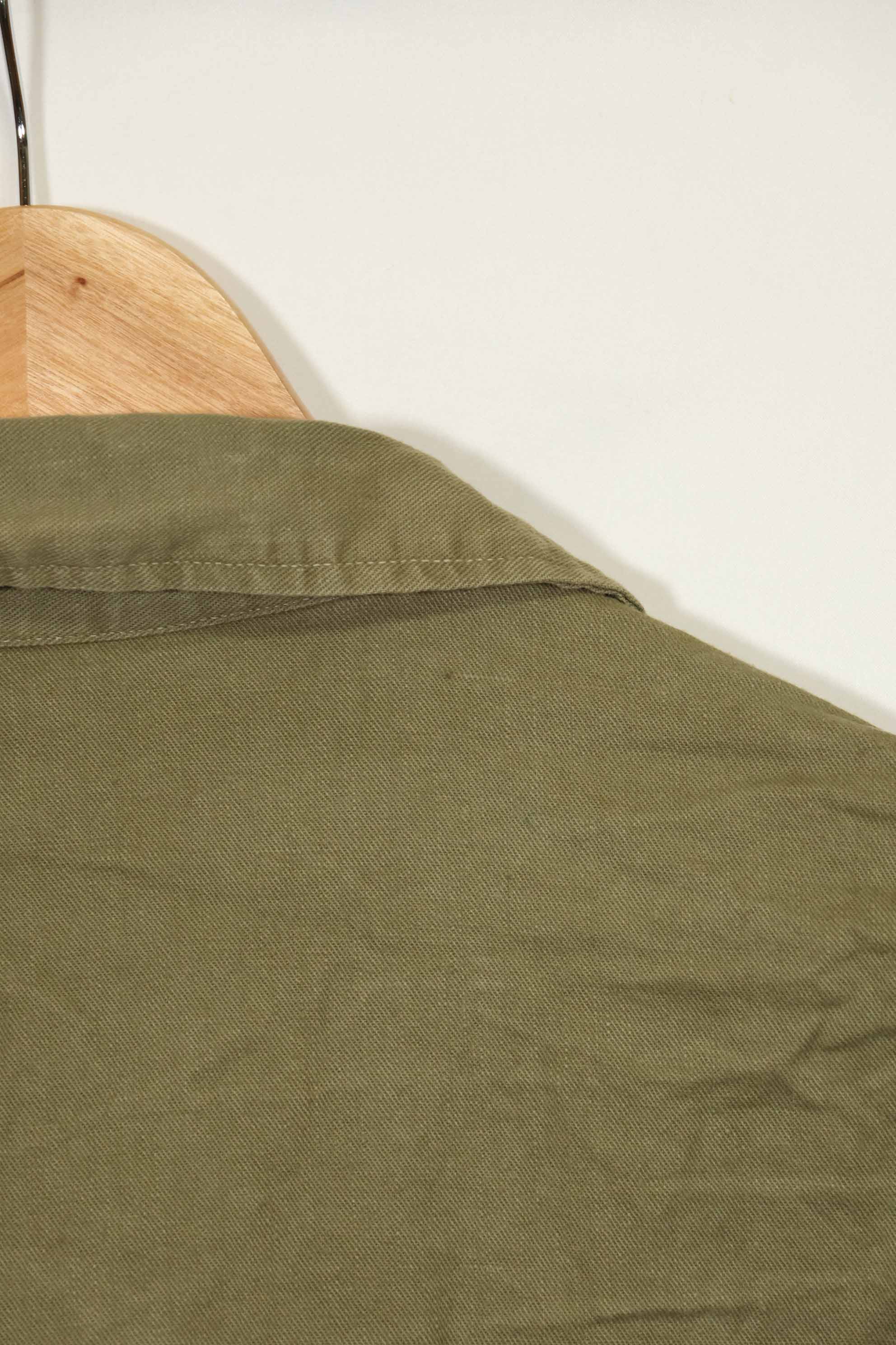 1960年代　沖縄CISO製　推定日本製　ローカルメイド　OG-107　ユーティリティシャツ　中古品