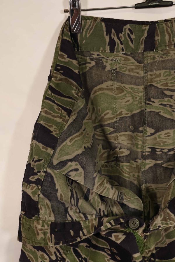 実物　レイトウォーパターン　タイガーストライプ　パンツ　US-L　中古品