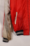 1970年代　日本製　Japan Jacket　中古品　スカジャン　赤白　当時の再現品　修繕あり