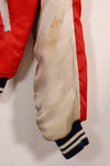 1970年代　日本製　Japan Jacket　中古品　スカジャン　赤白　当時の再現品　修繕あり